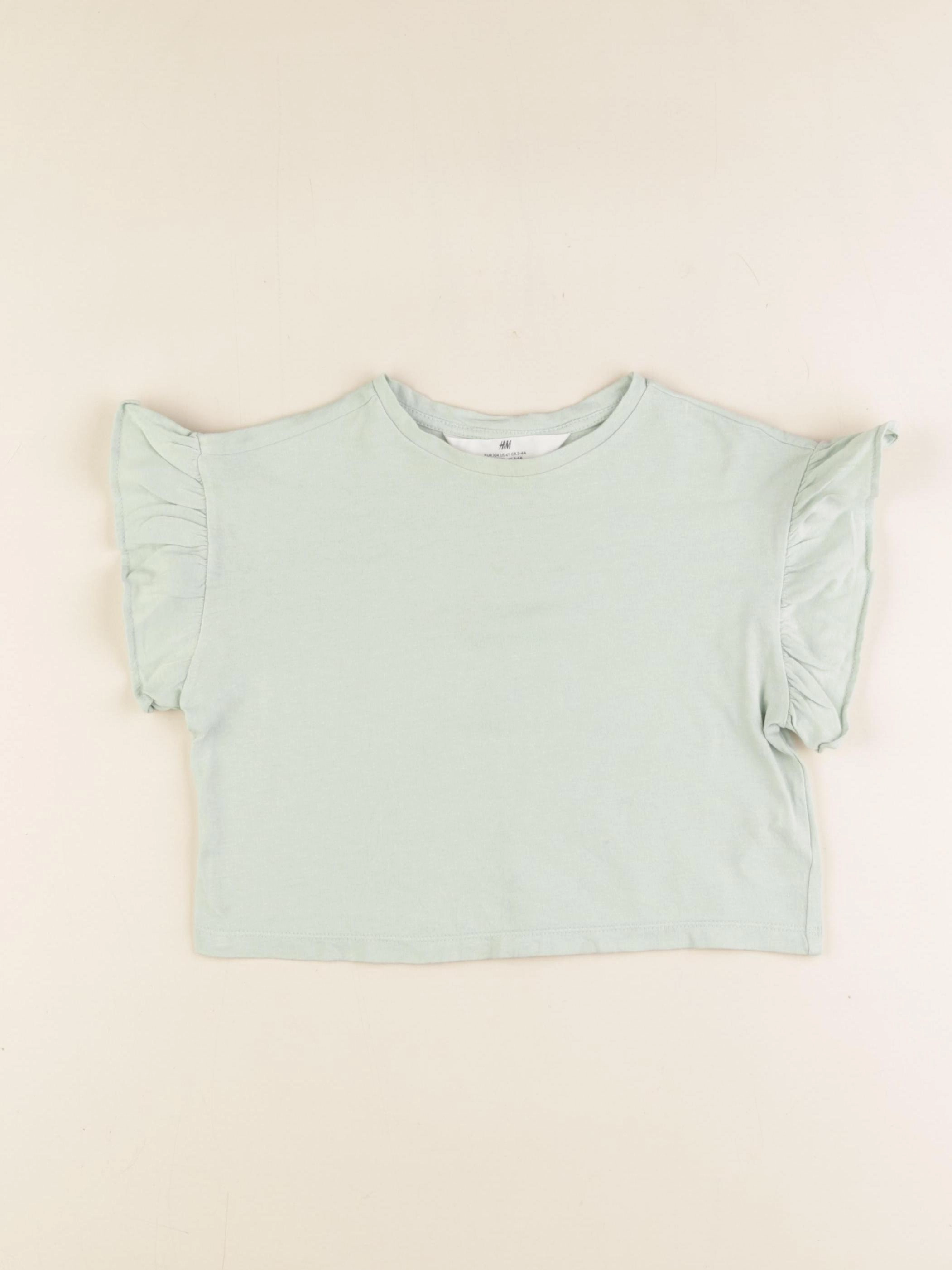 H&M - tee-shirt vert - 3/4 ans