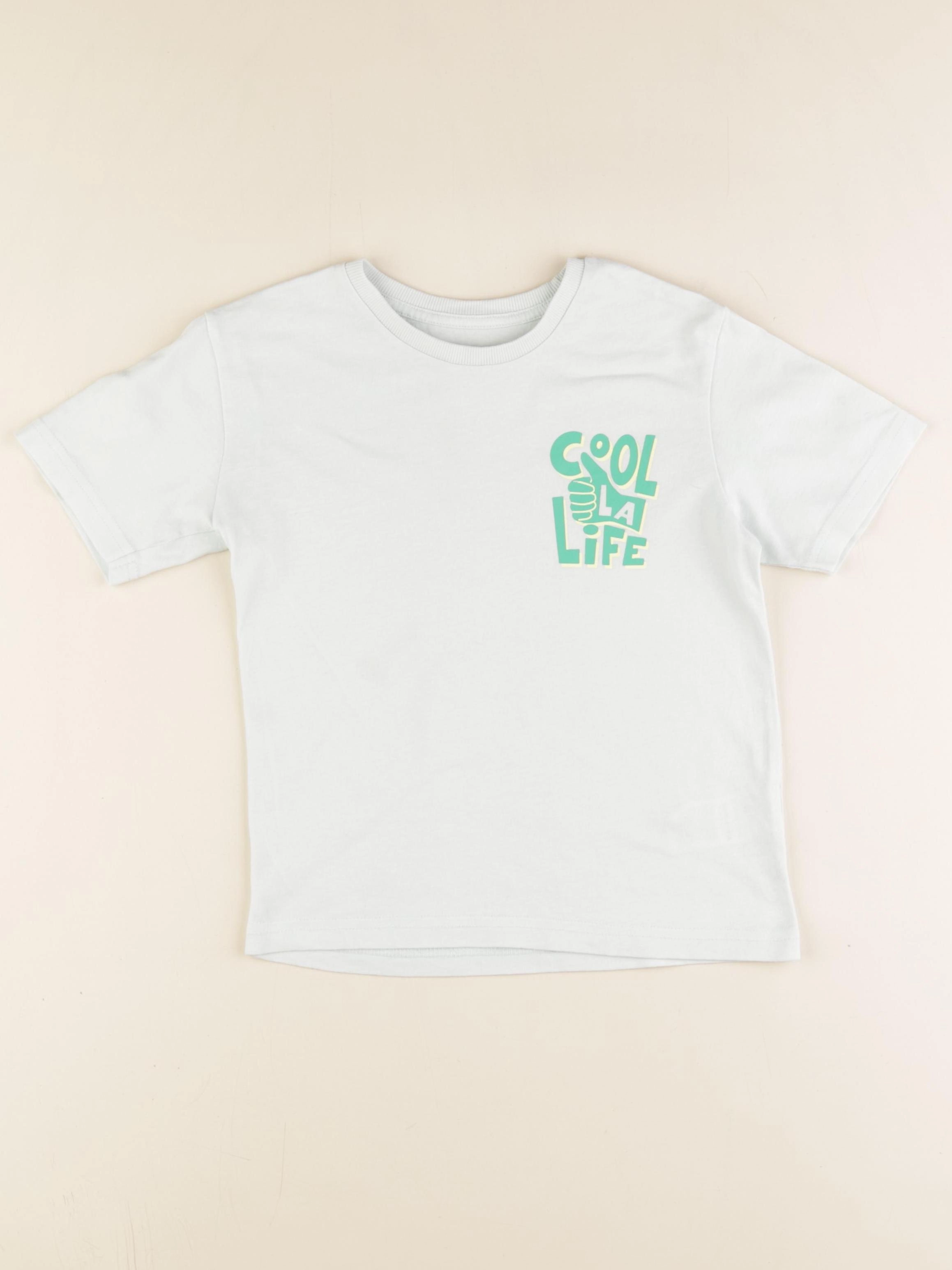 Vertbaudet - tee-shirt vert - 6 ans