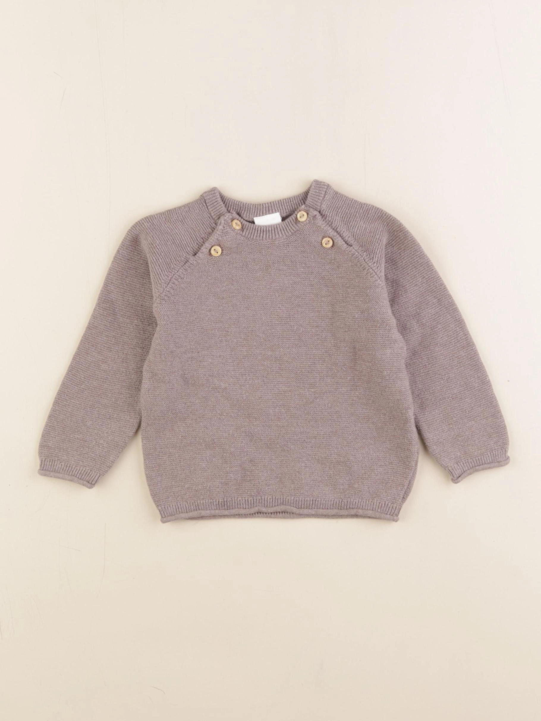 H&M - pull marron - 9 mois