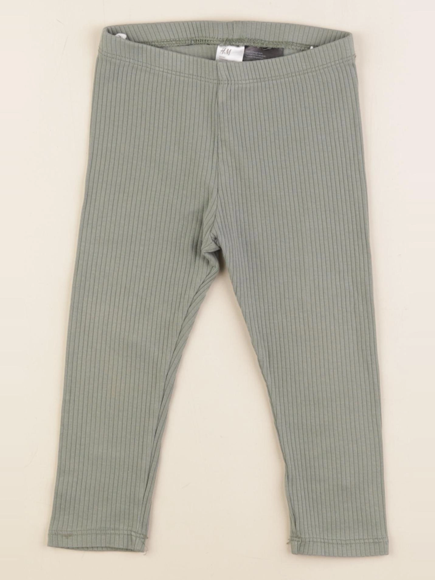 H&M - legging vert - 18/24 mois