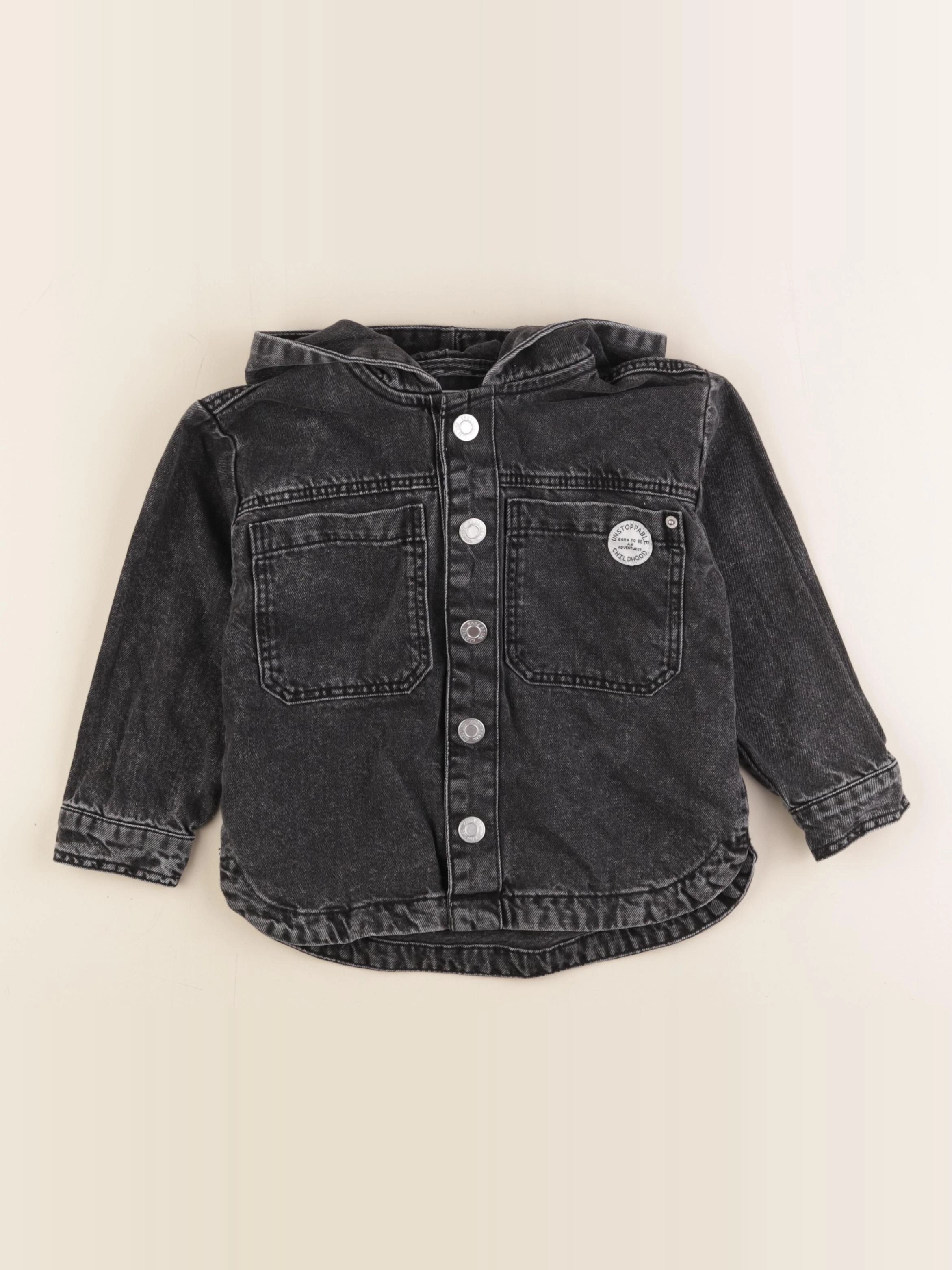 Zara - chemise gris - 2/3 ans