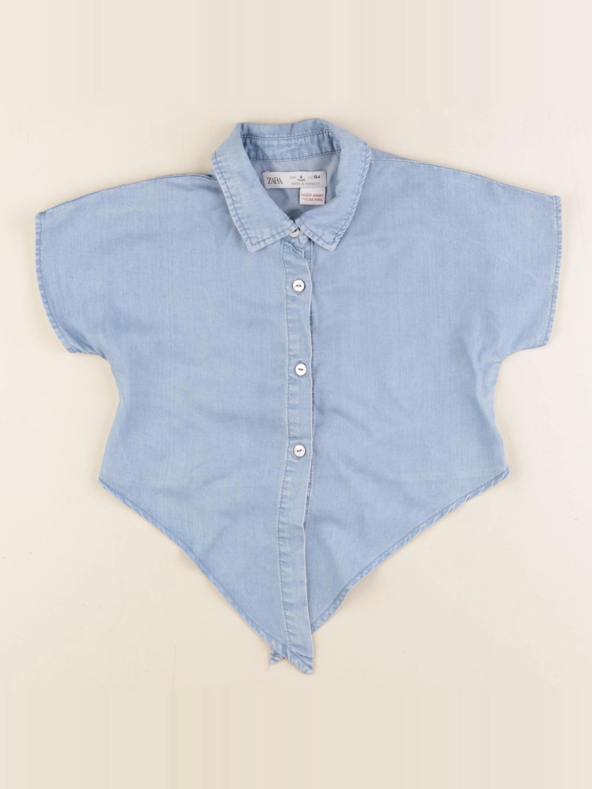 Zara - chemise bleu - 4 ans