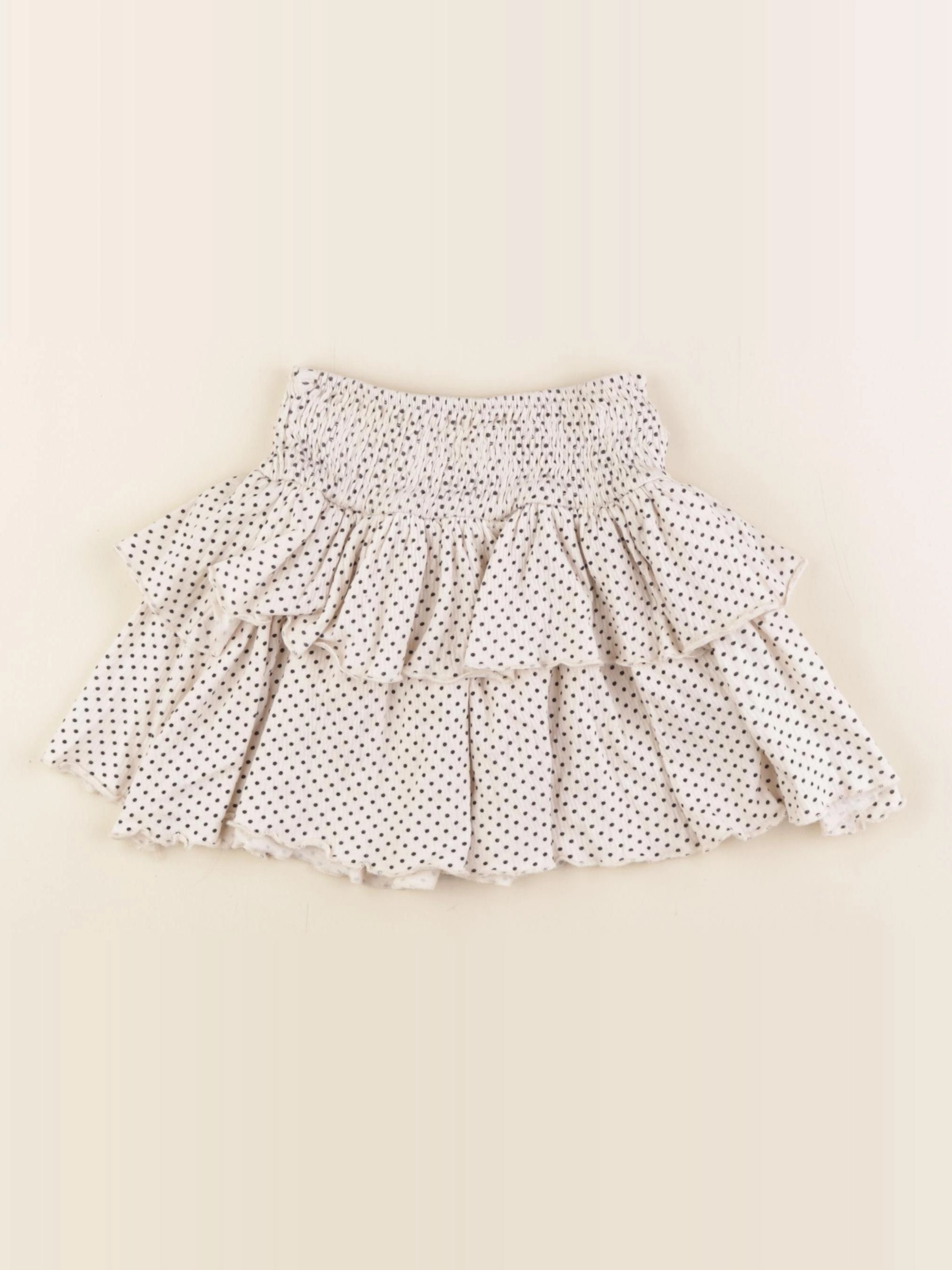 Zara - jupe beige, noir - 4/5 ans