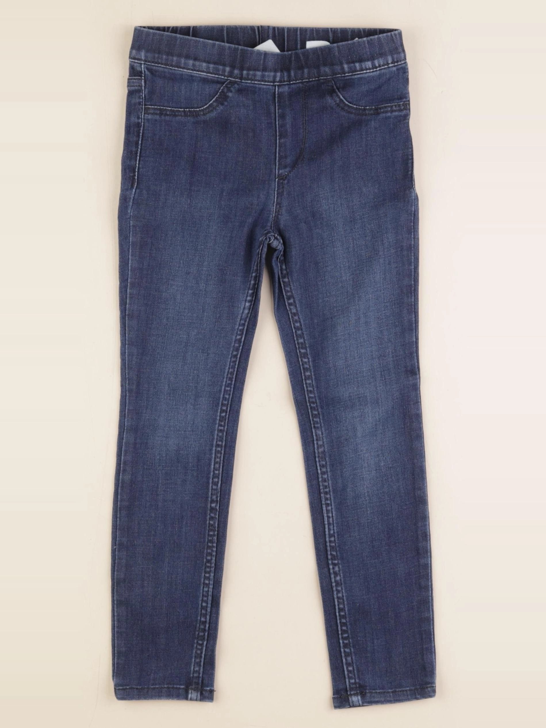 H&M - jegging bleu - 3/4 ans