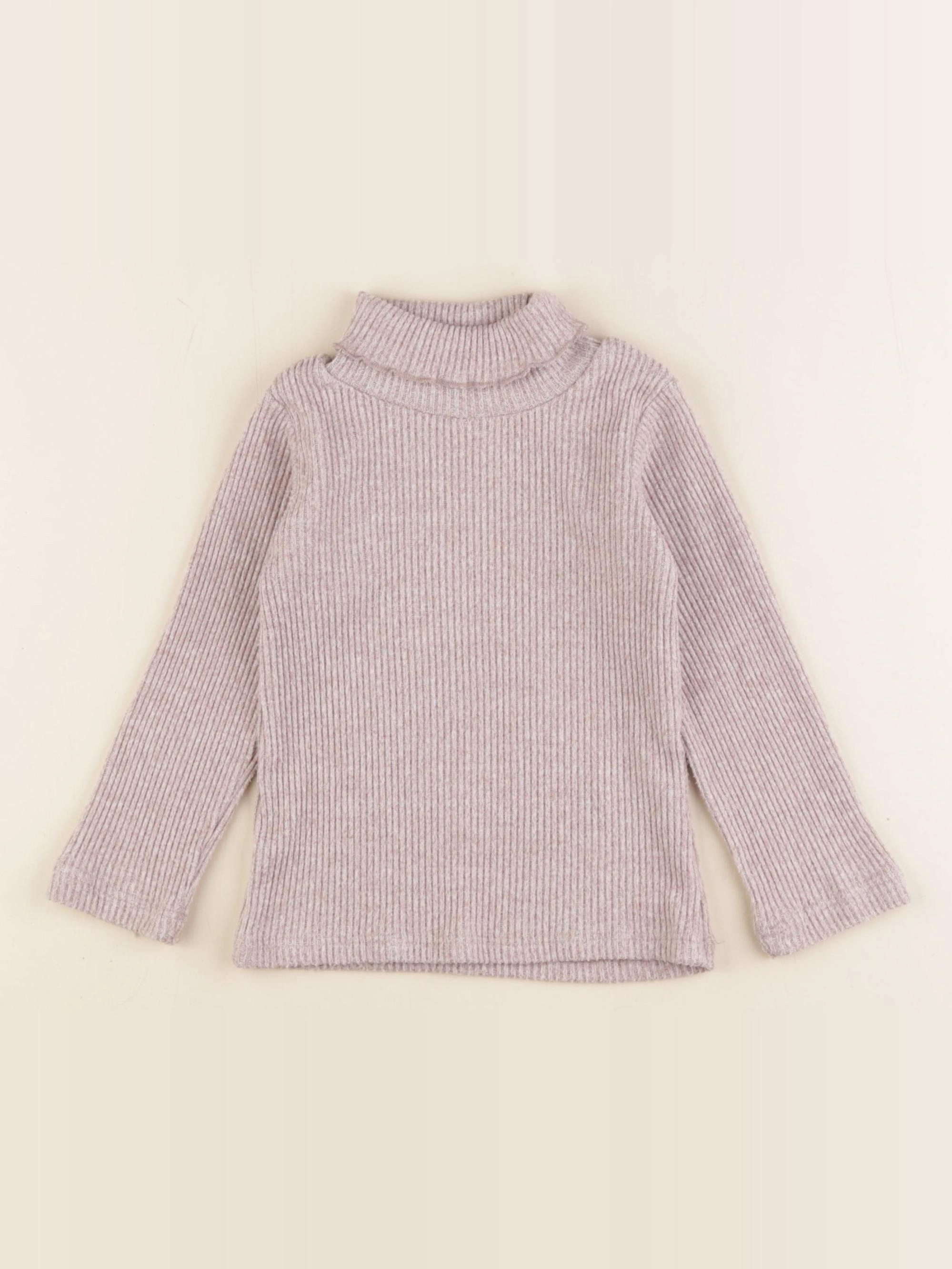 Zara - sous-pull rose - 2/3 ans