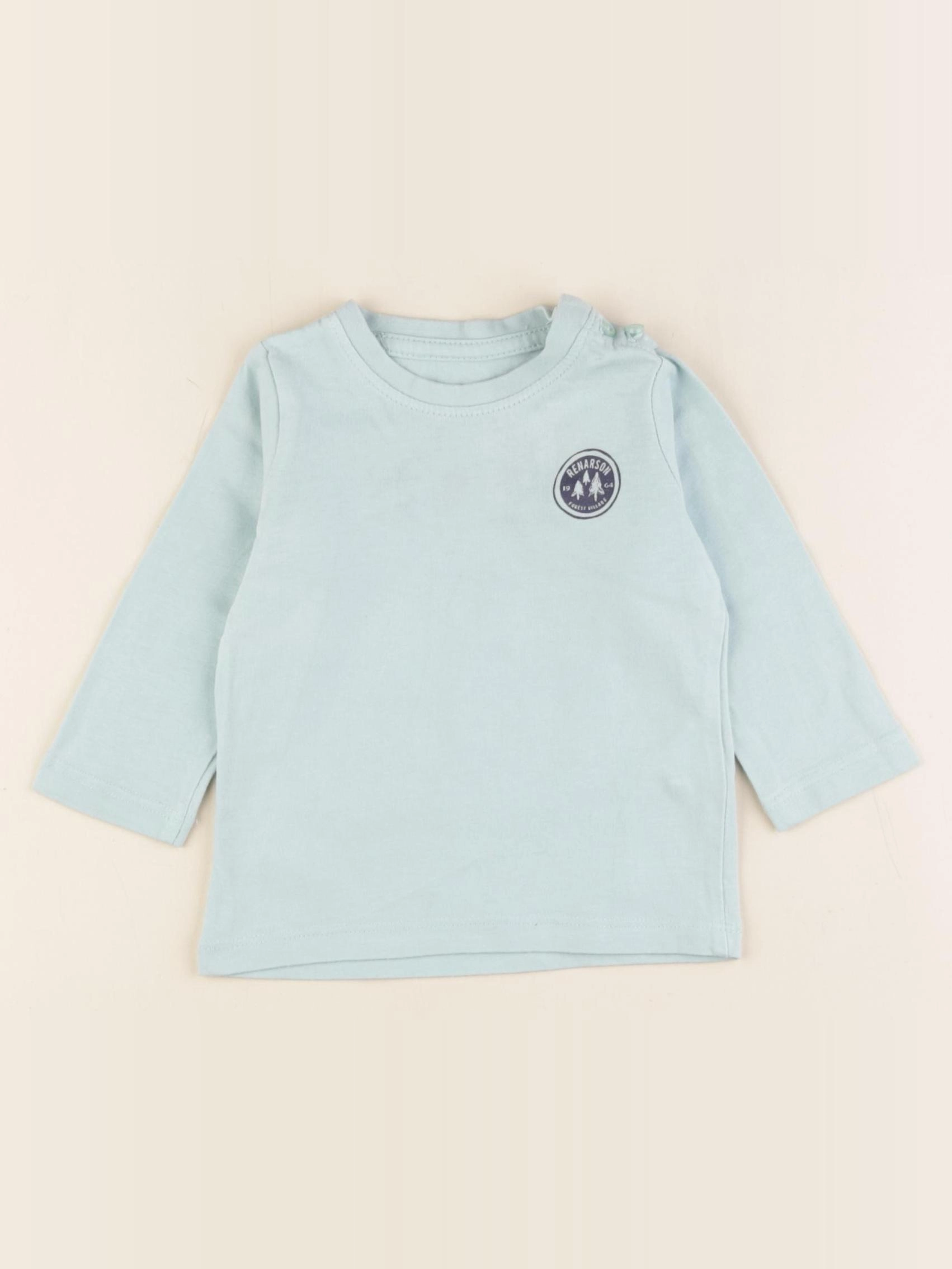 Vertbaudet - tee-shirt vert - 6 mois