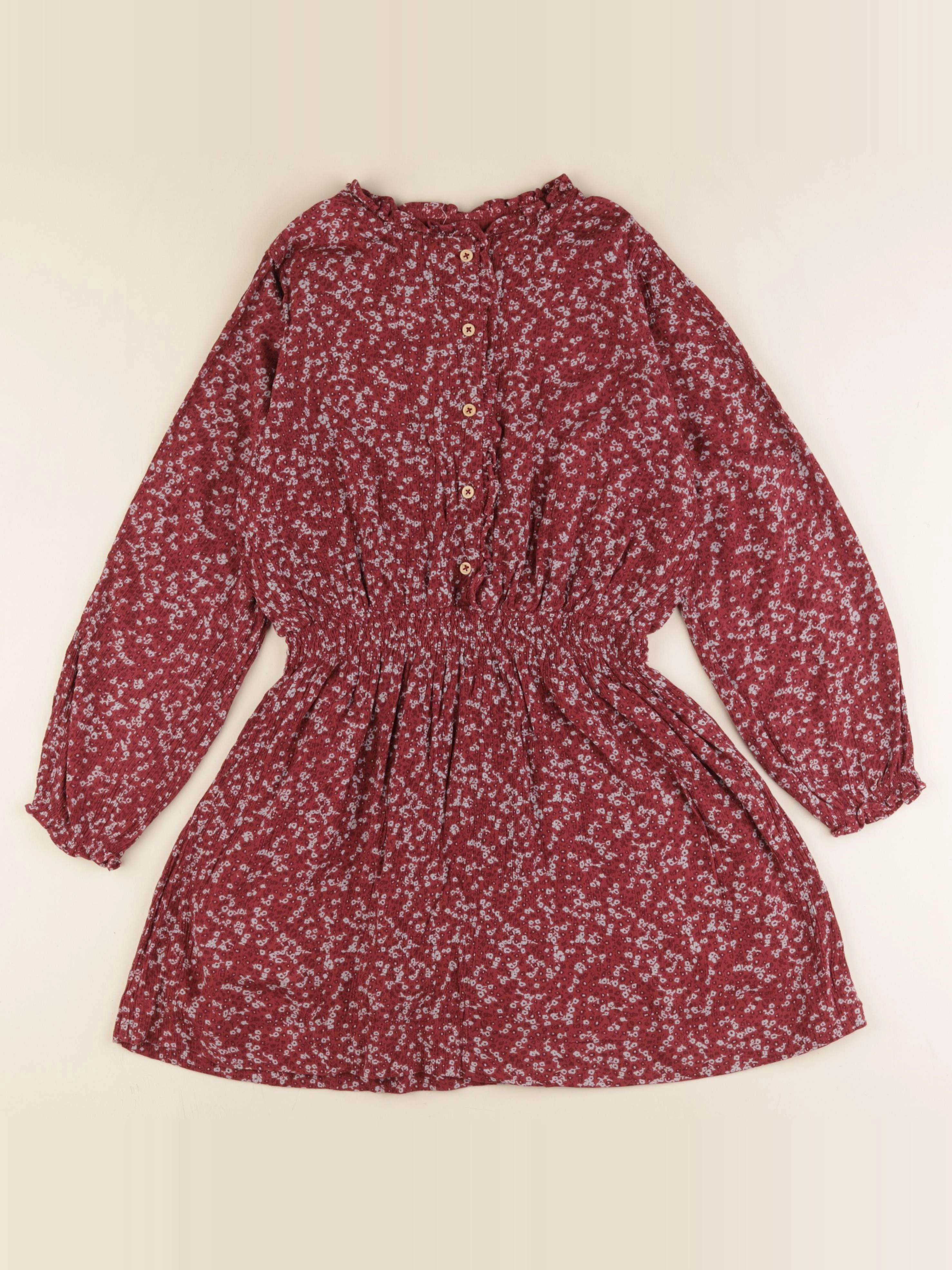 Gocco - robe rouge, gris - 9/10 ans