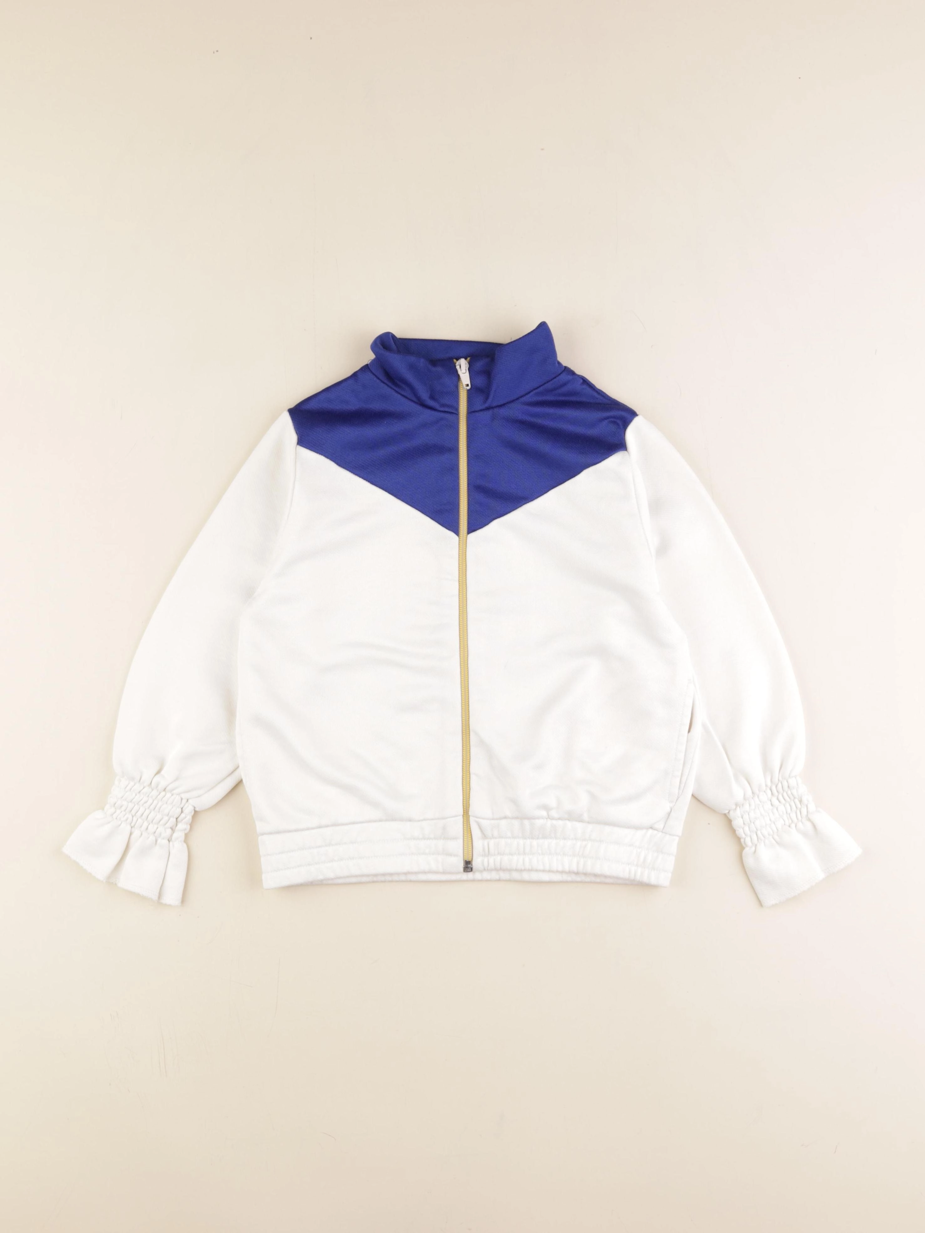 Bellerose - sweat bleu, beige - 8 ans