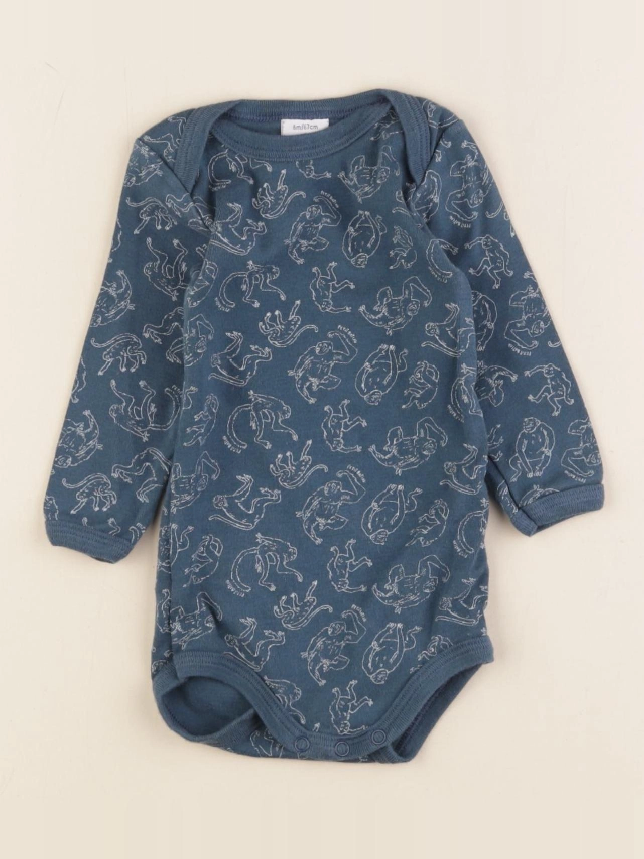 Petit Bateau - body vert - 6 mois