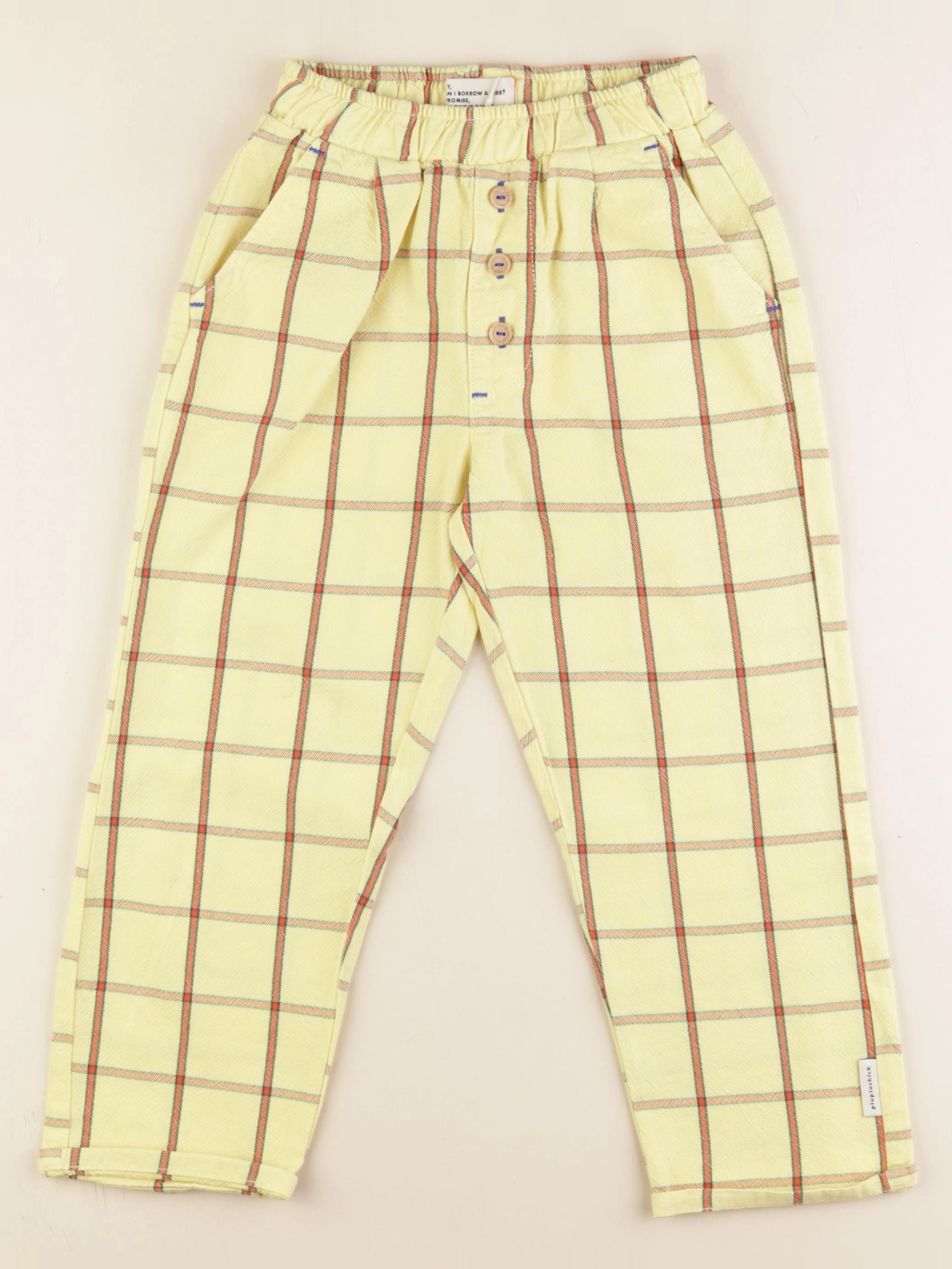 Piupiuchick - pantalon jaune, rouge - 6 ans