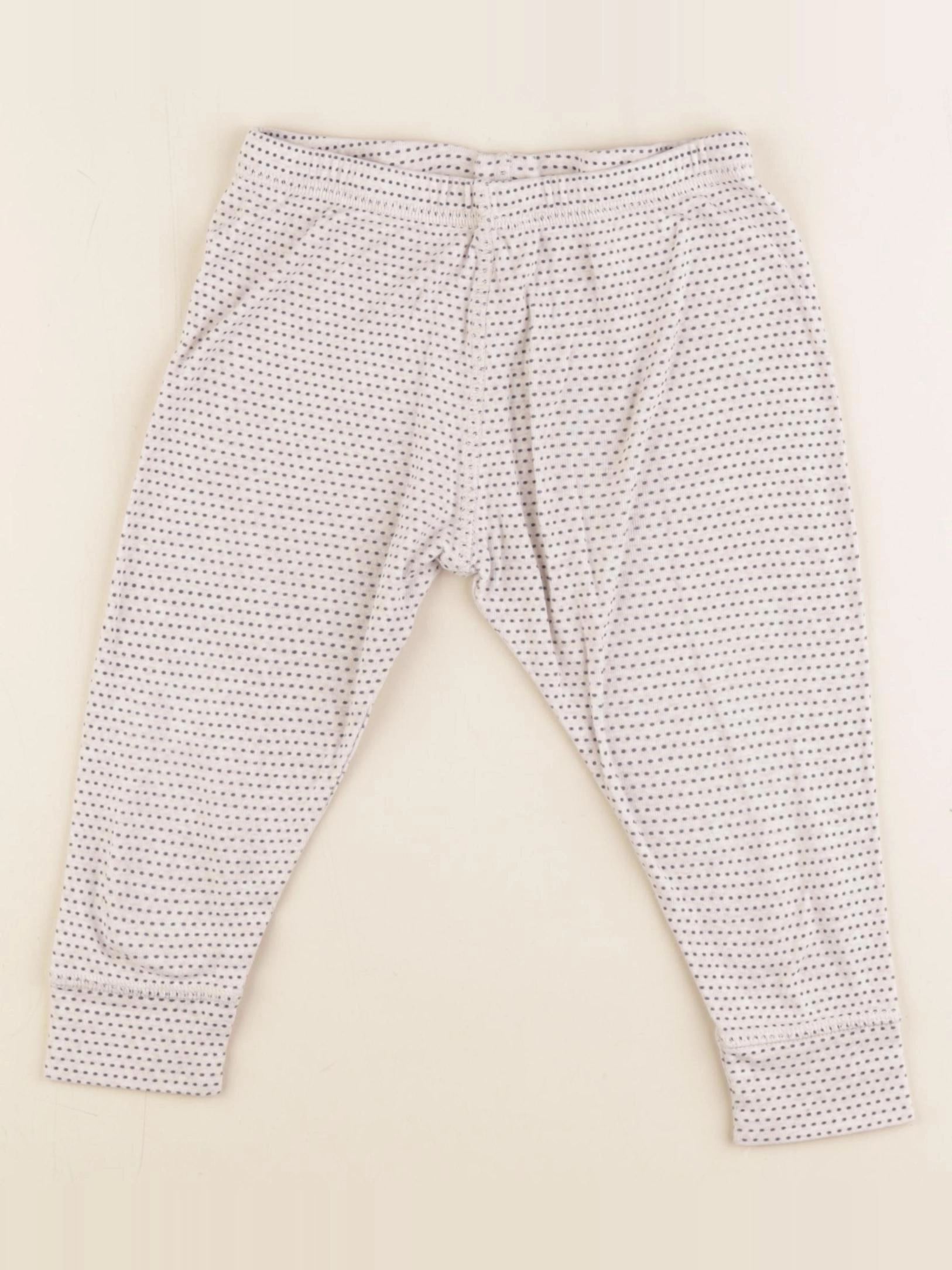 Bonton - legging beige, bleu - 2 ans