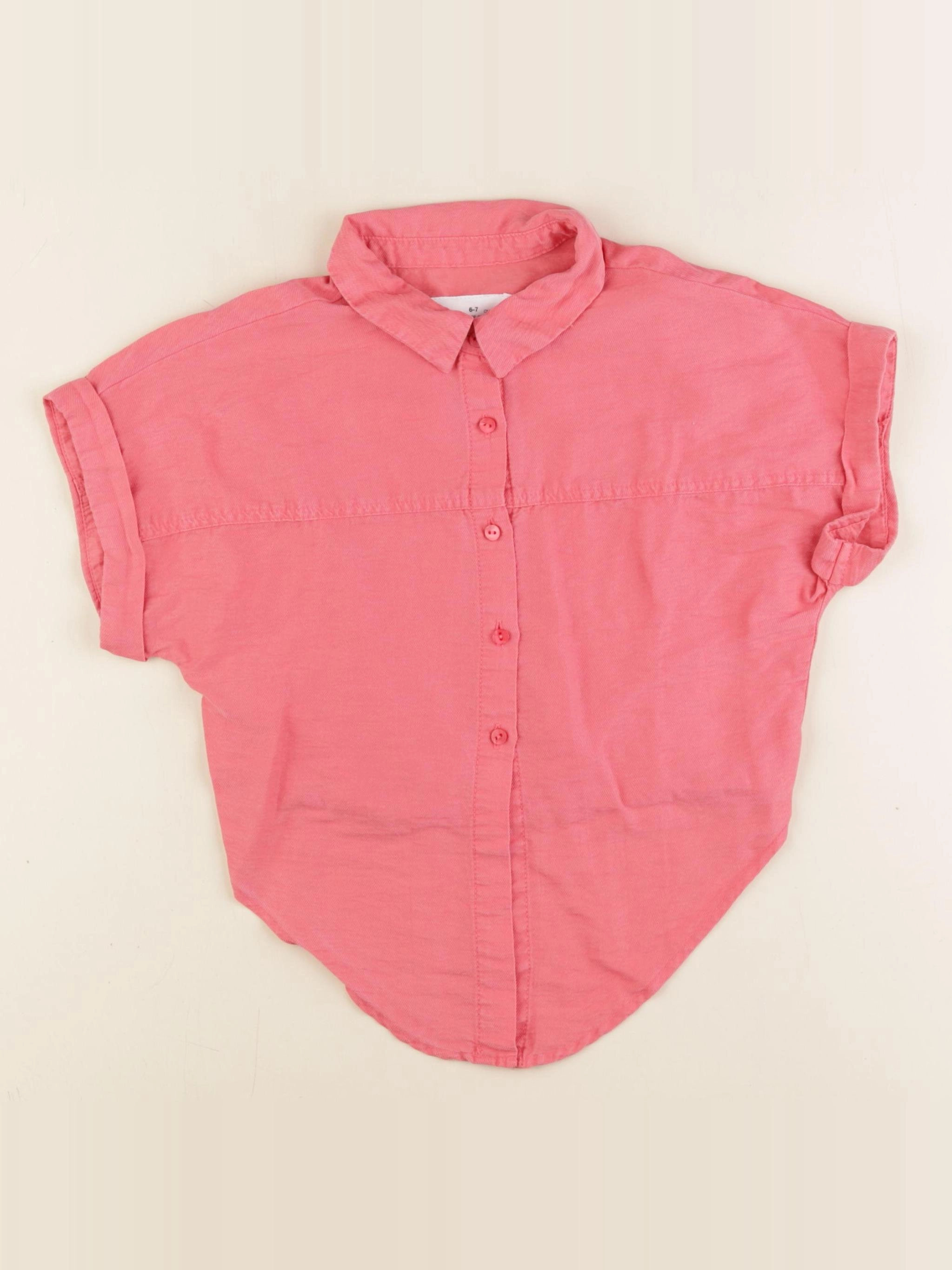 Zara - chemise rose - 6/7 ans