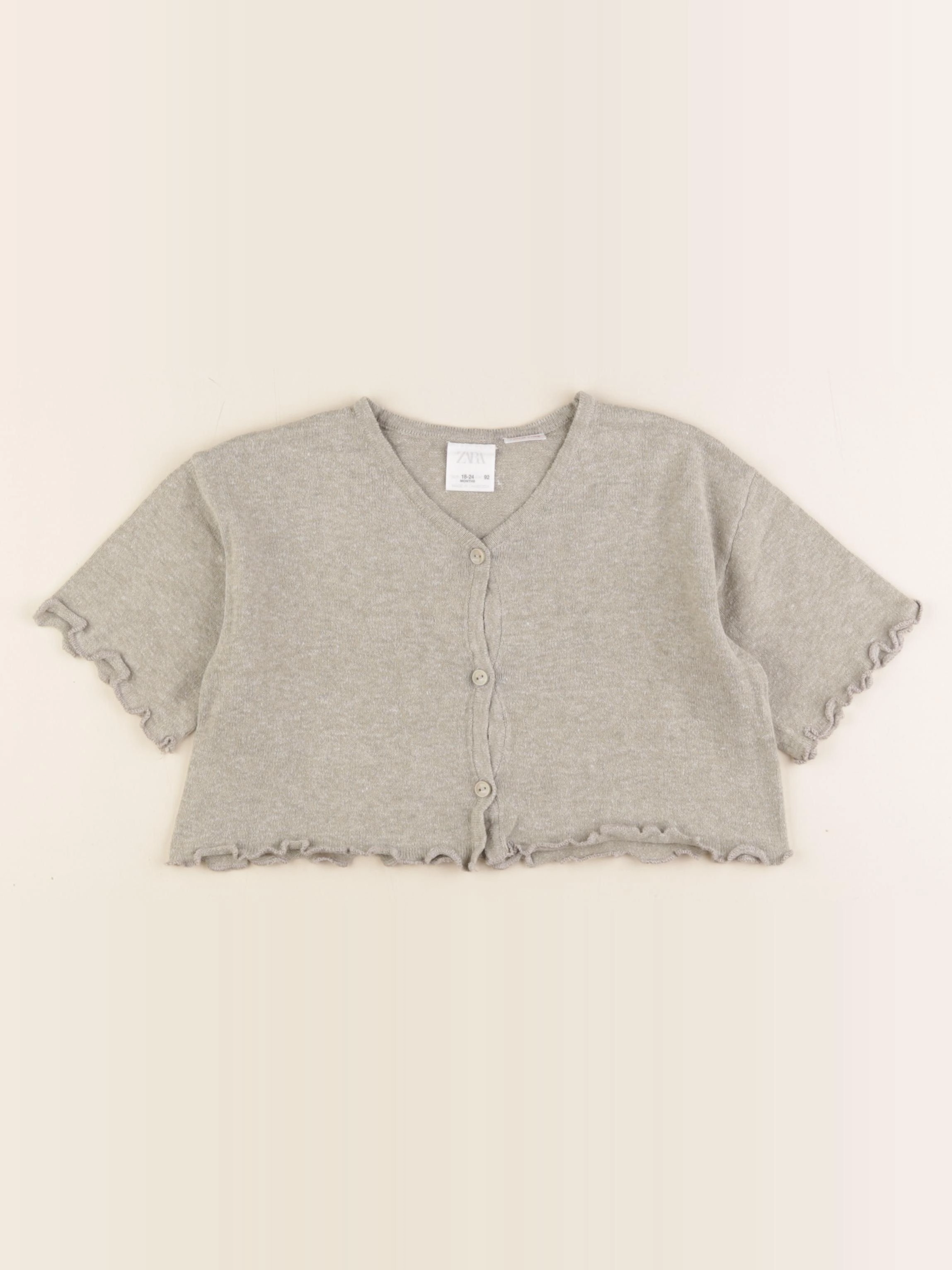 Zara - gilet vert - 18/24 mois