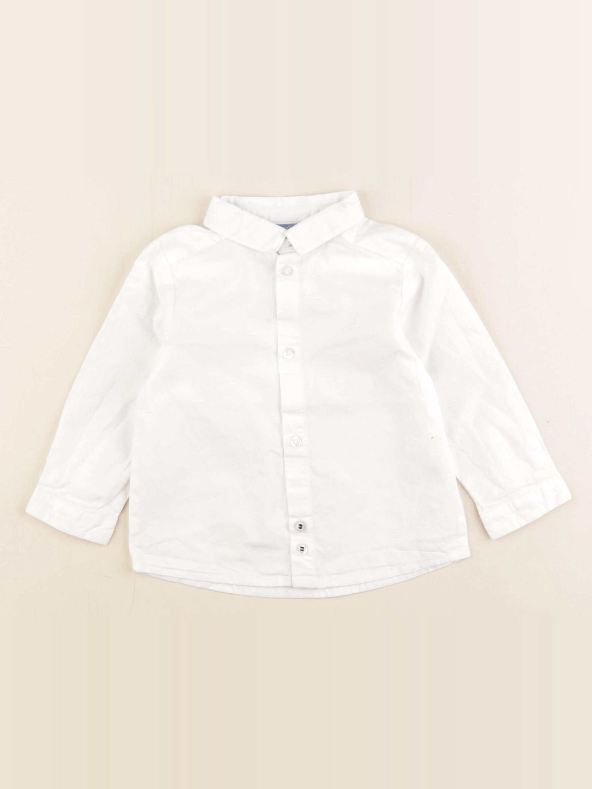 Jacadi - chemise blanc - 12 mois
