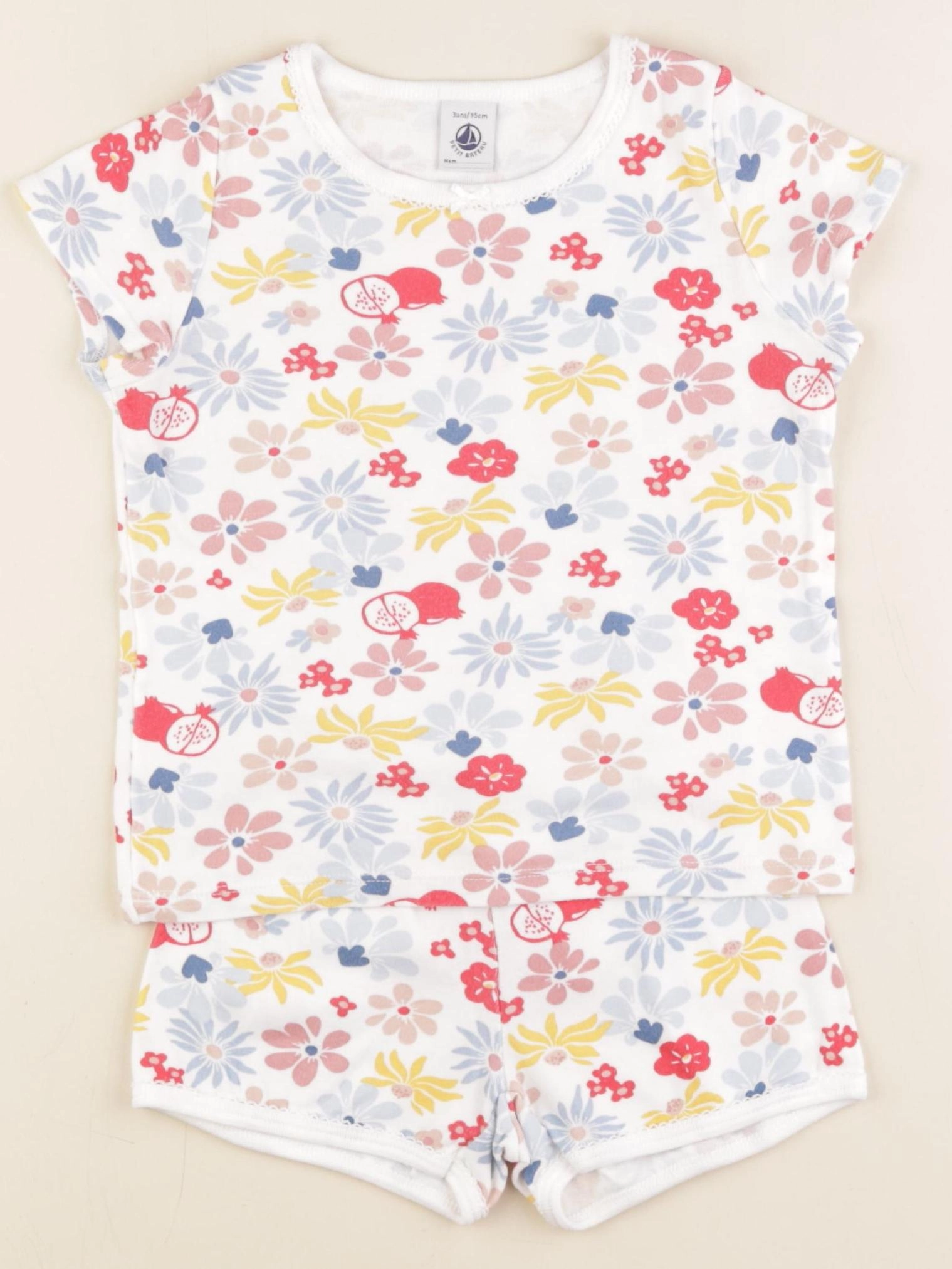 Petit Bateau - pyjama coton multicolore - 3 ans