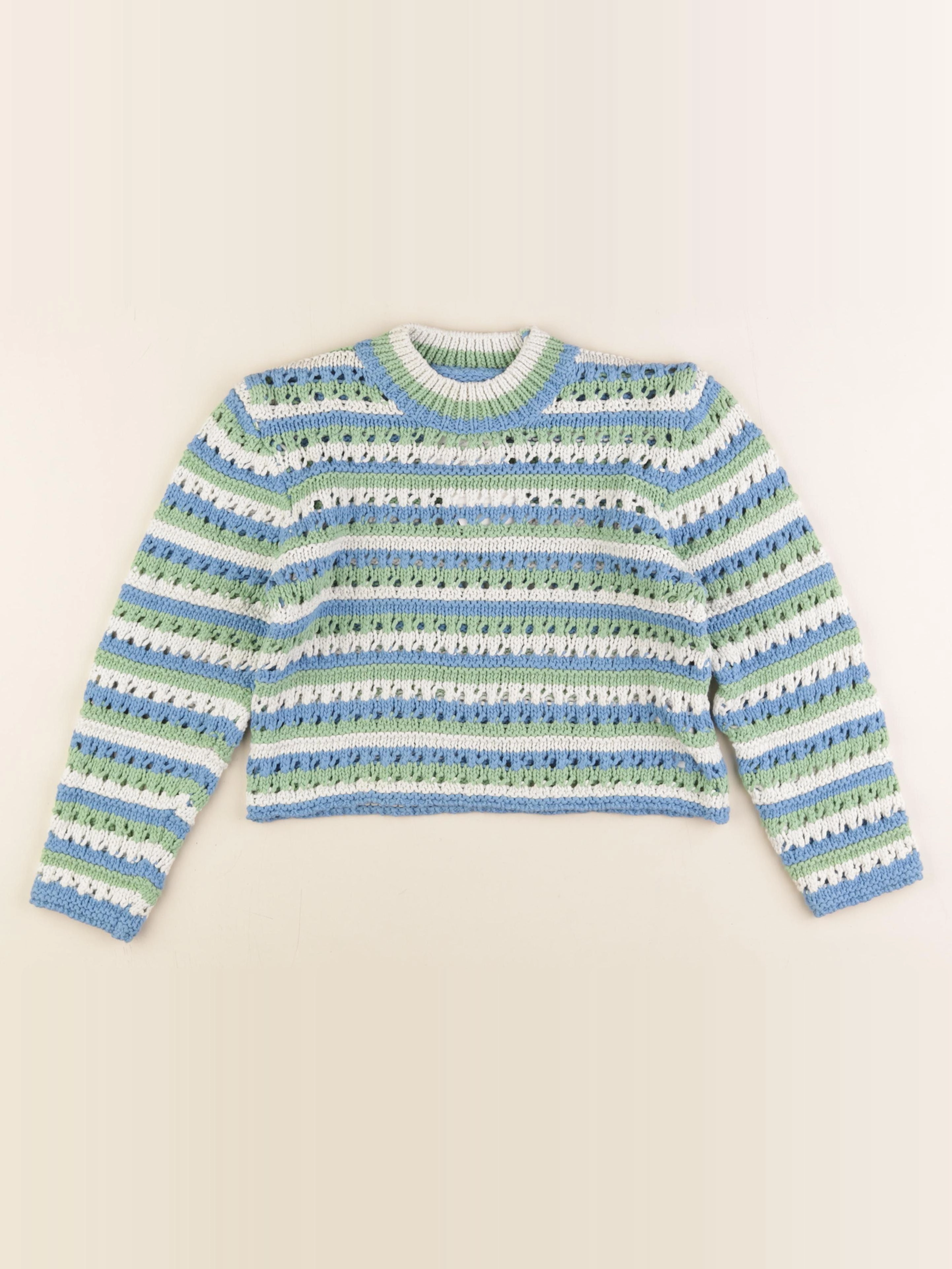 Zara - pull bleu, vert - 9/10 ans