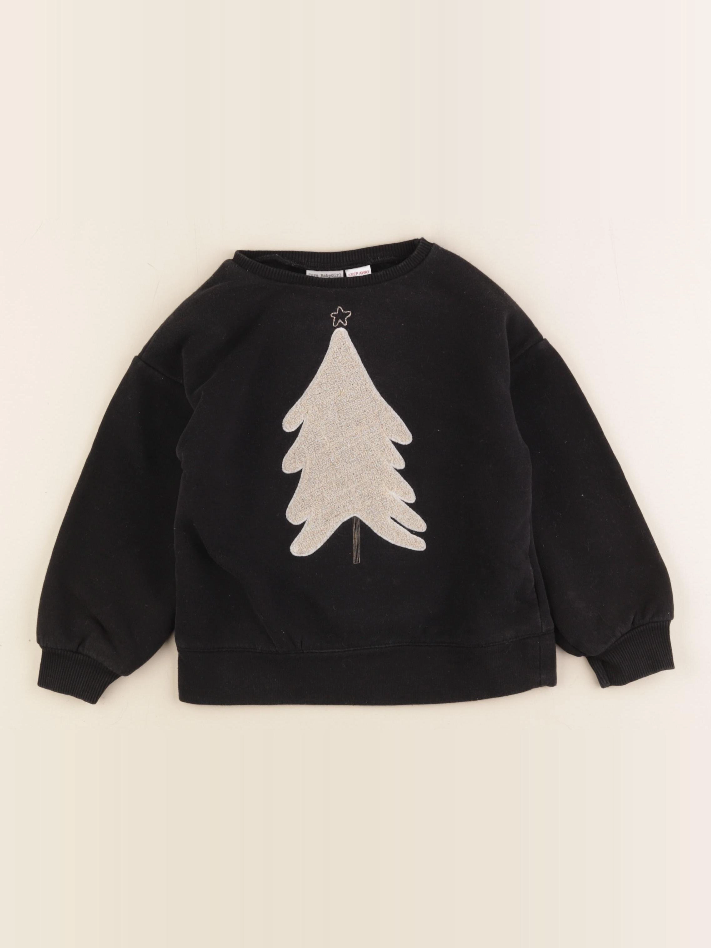 Zara - sweat noir - 3/4 ans