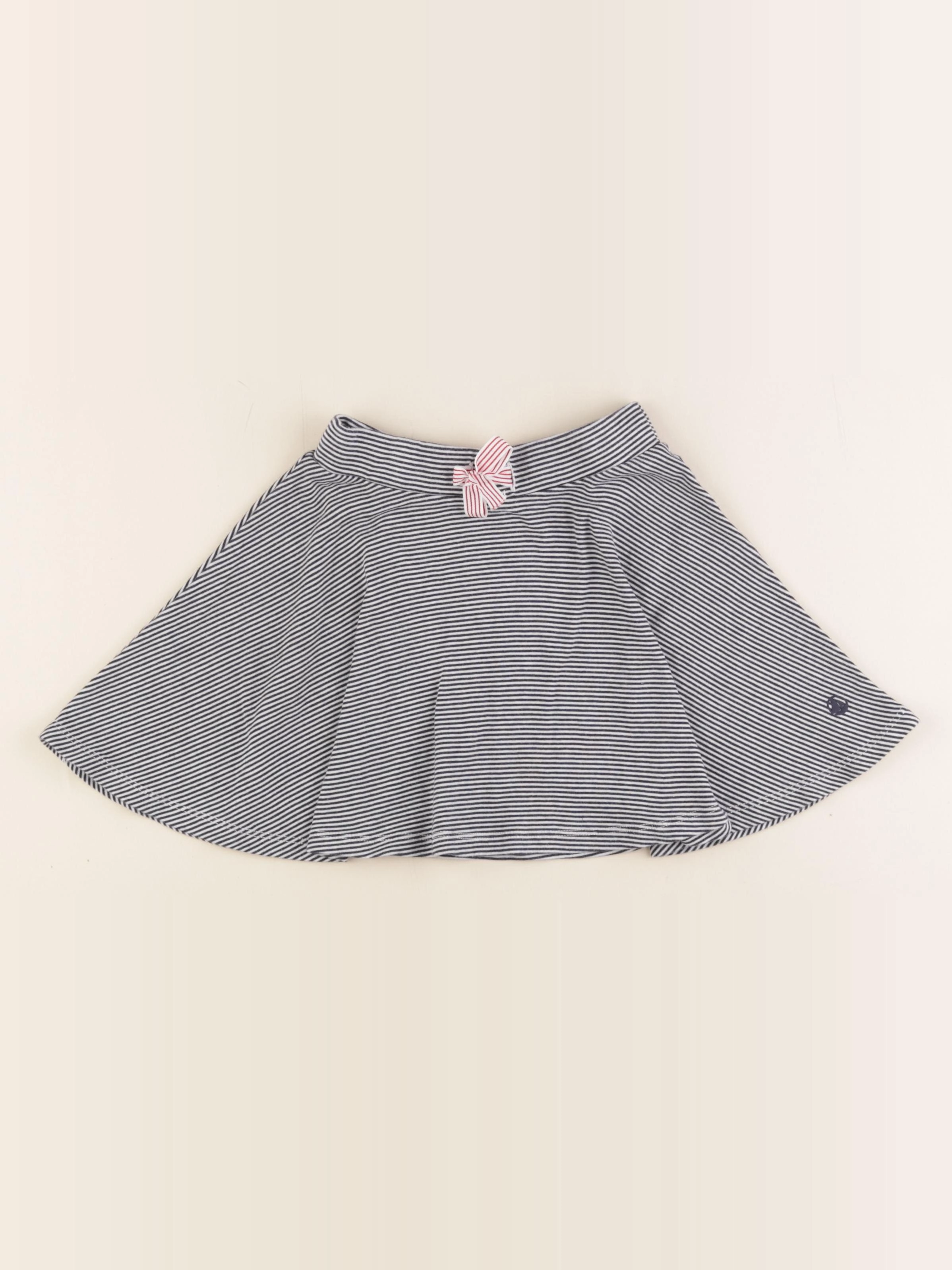 Petit Bateau - jupe blanc, bleu - 4 ans