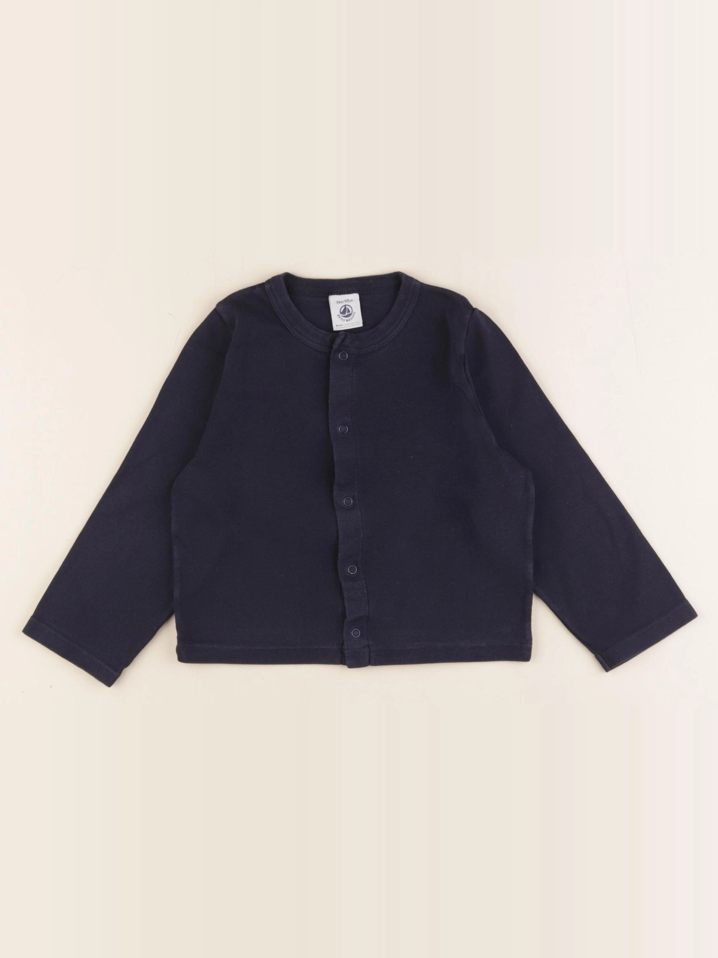 Petit Bateau - tee-shirt bleu - 36 mois