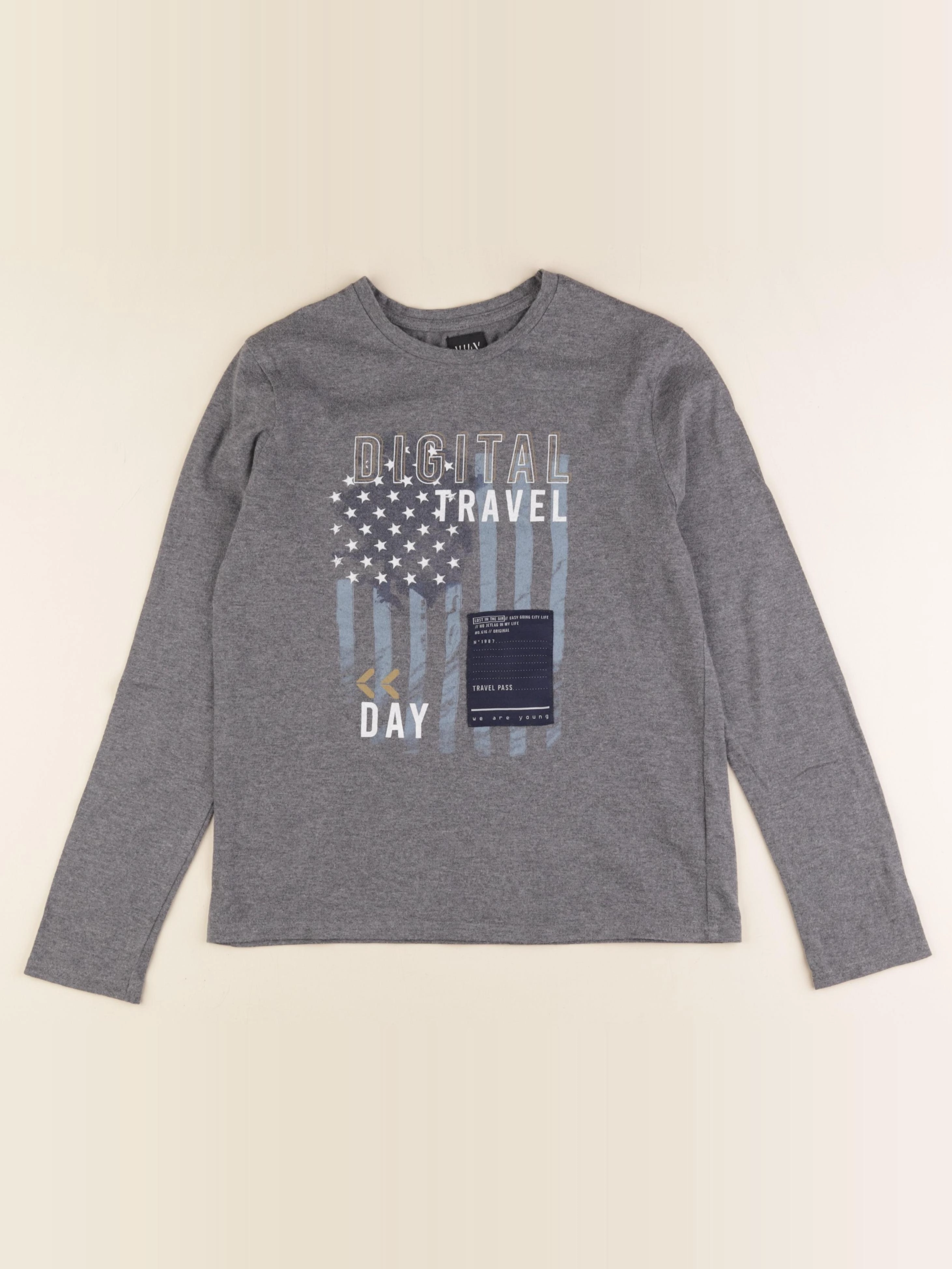 IKKS - tee-shirt gris - 12 ans