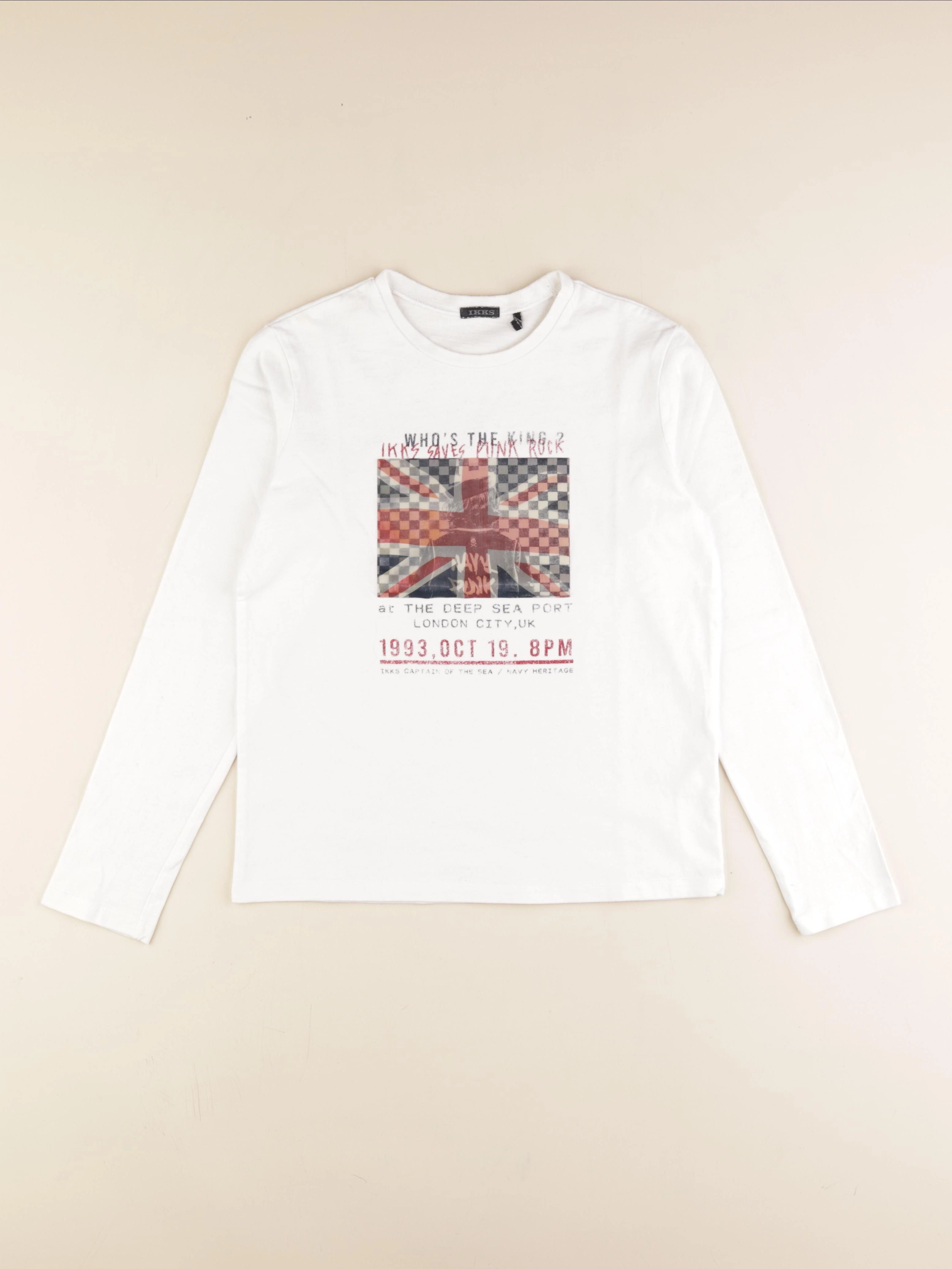 IKKS - tee-shirt blanc - 12 ans