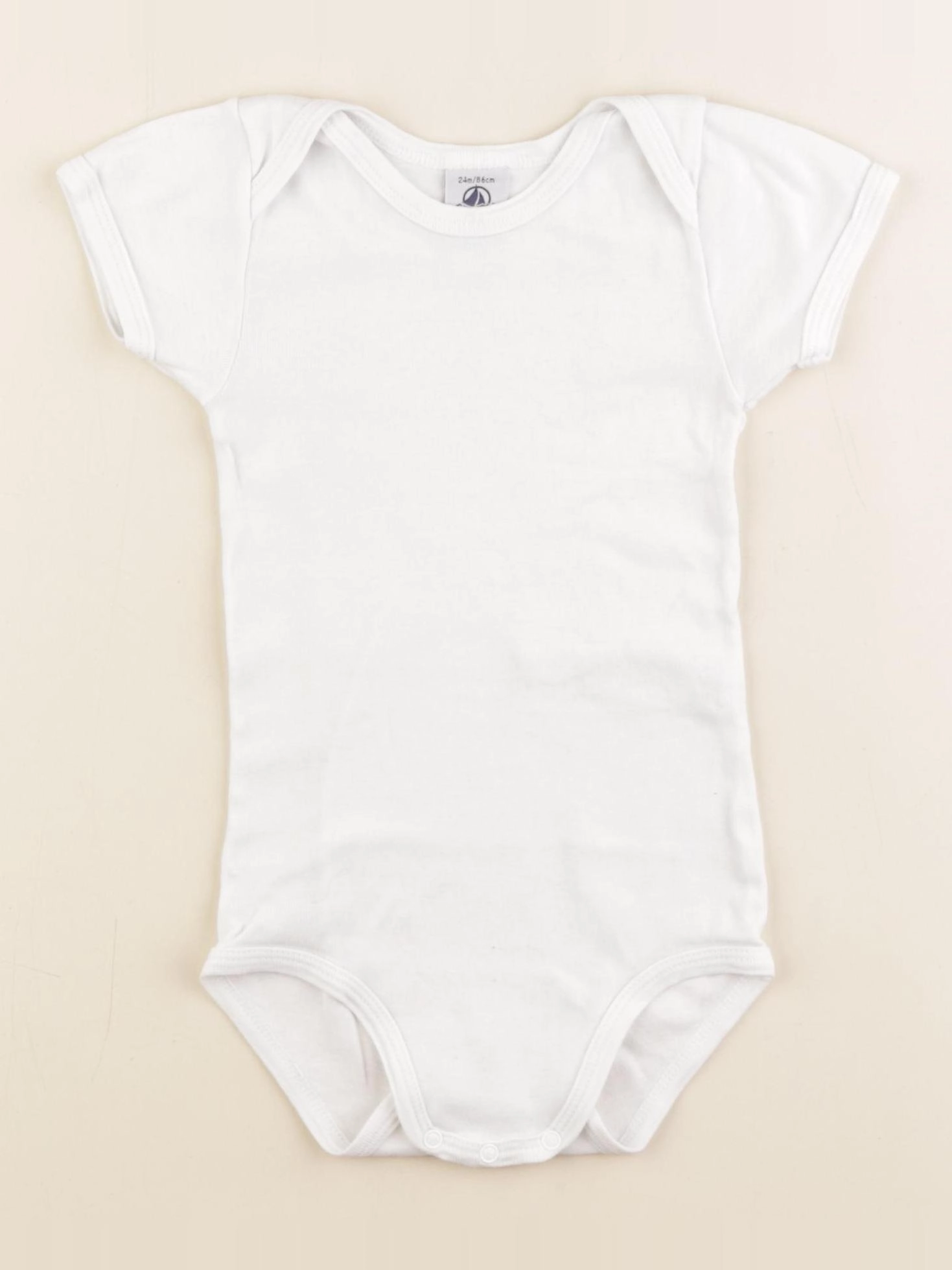 Petit Bateau - body blanc - 2 ans