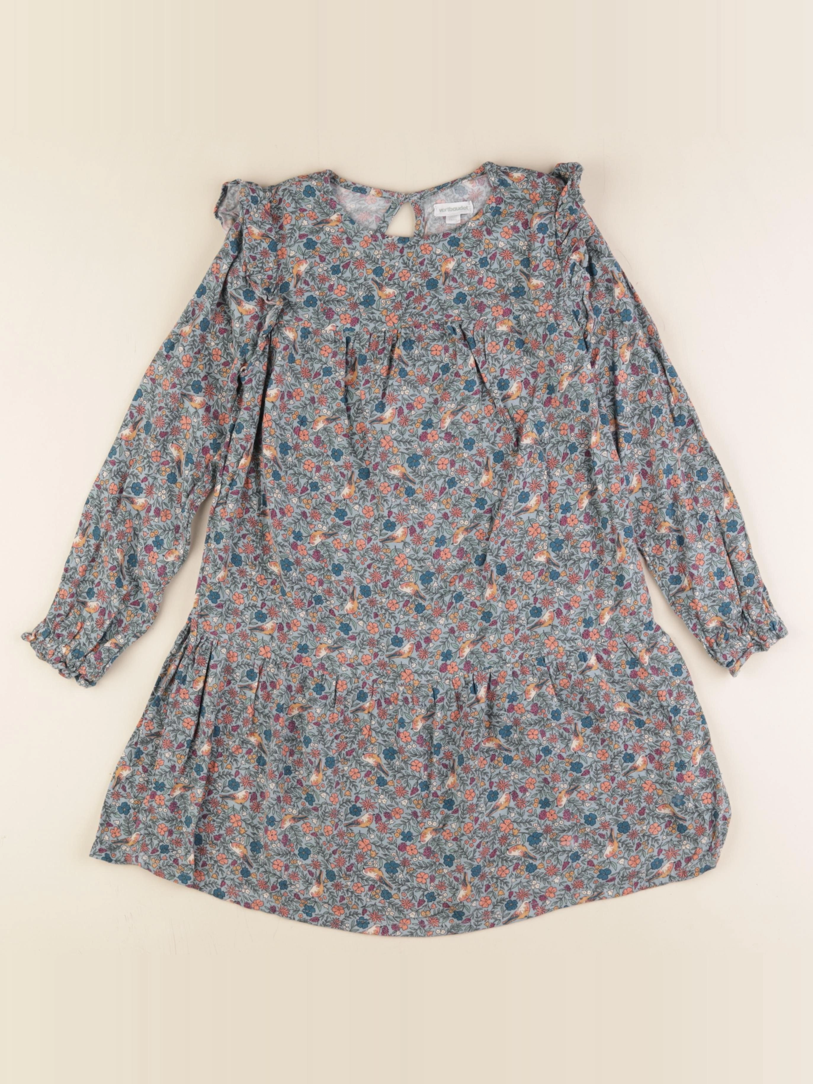 Vertbaudet - robe vert - 7 ans