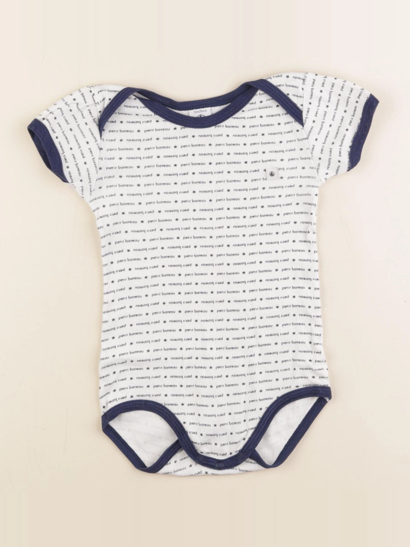 Petit Bateau - body blanc - 24 mois