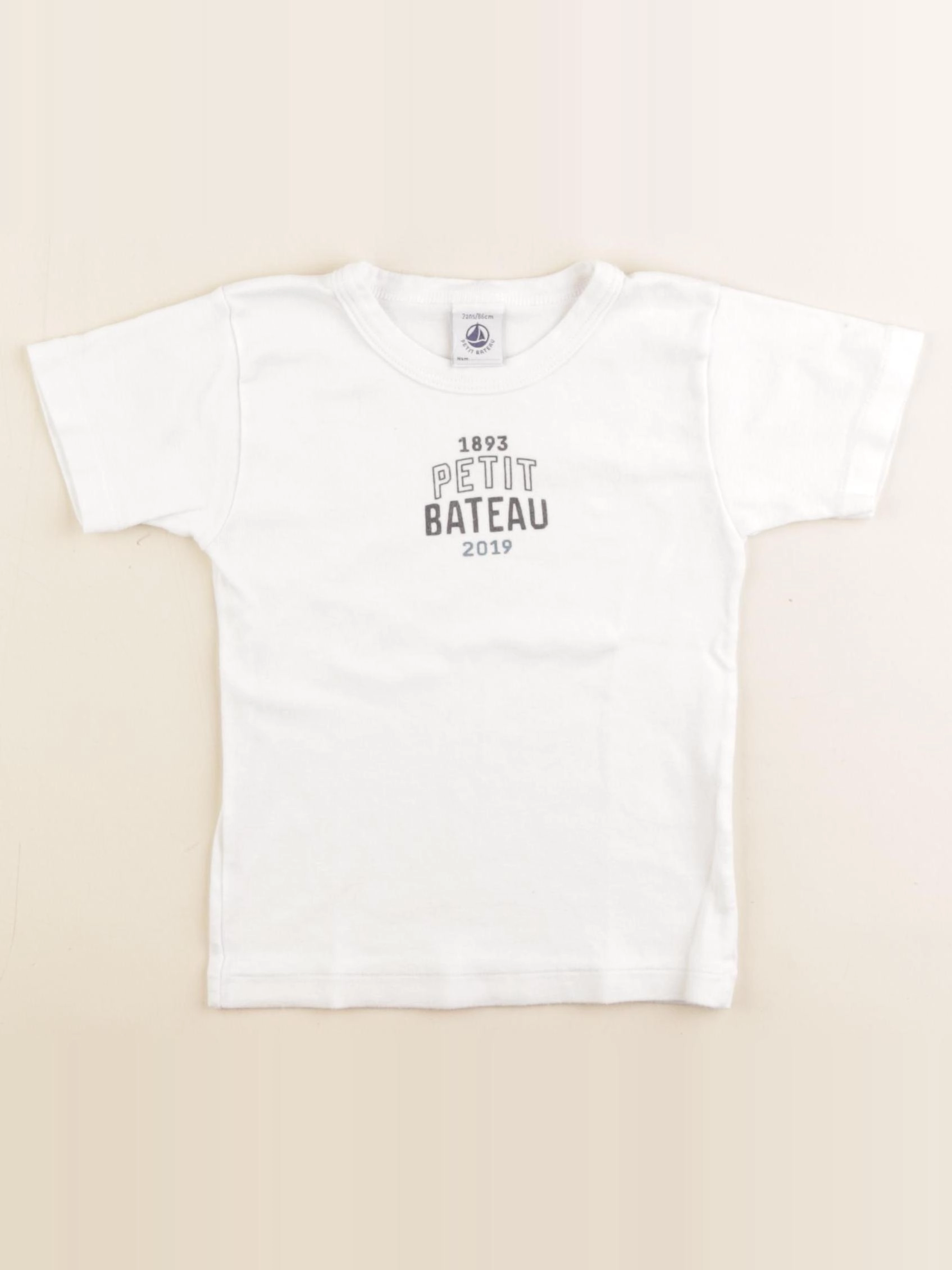 Petit Bateau - maillot de corps blanc - 2 ans