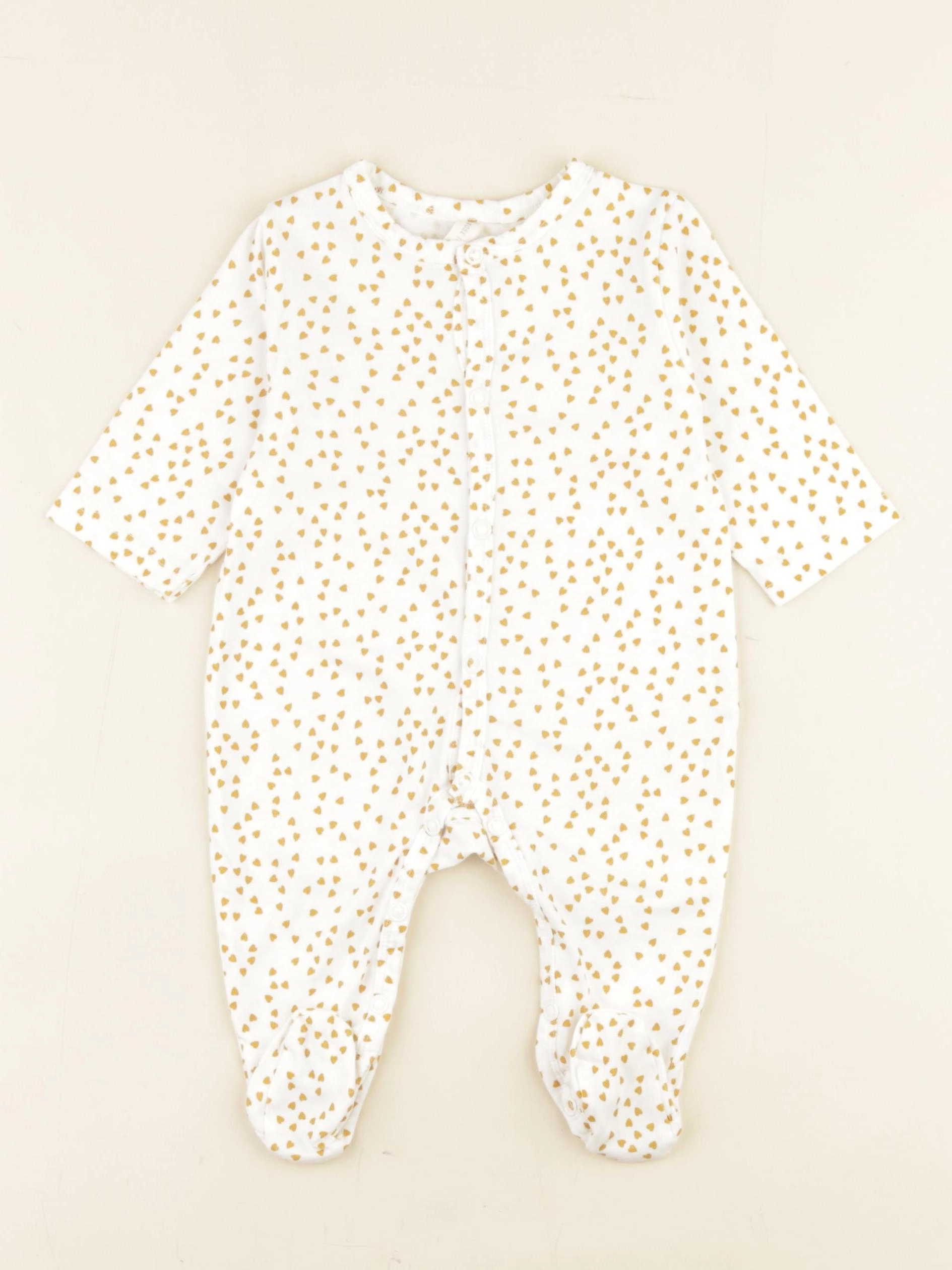 Rose in april - pyjama coton beige, marron - 3 mois