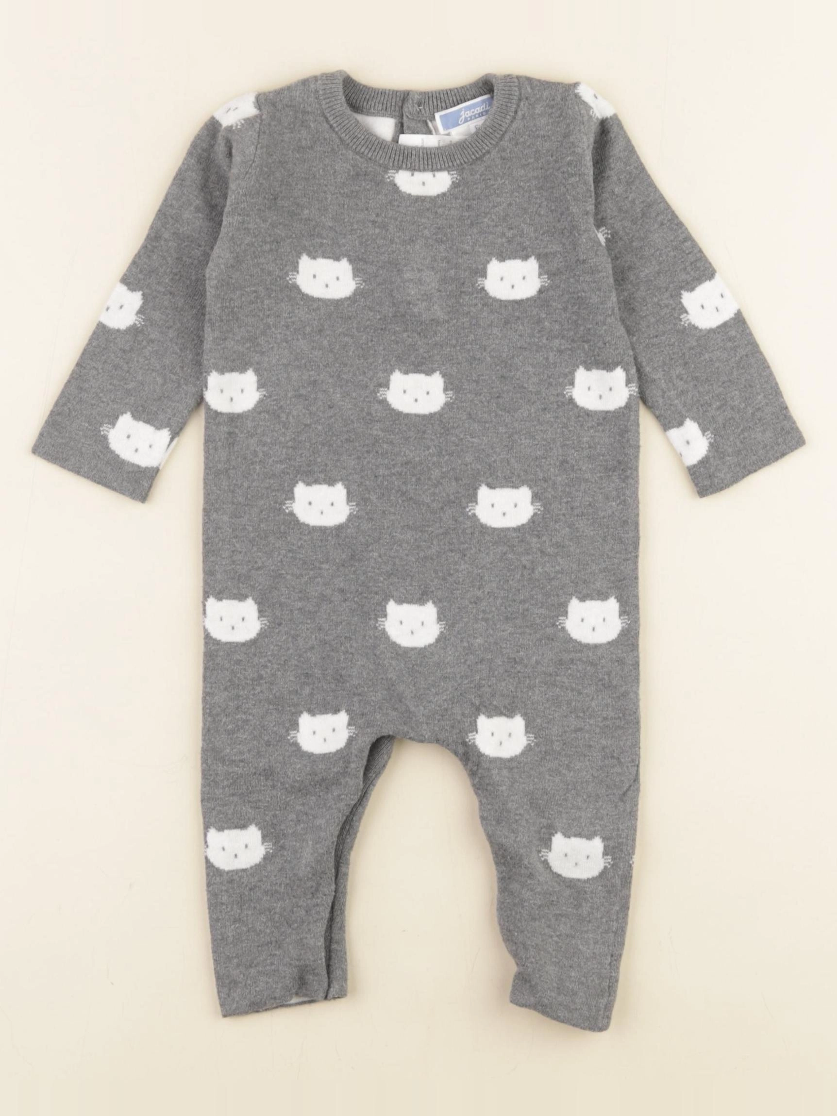 Jacadi - combinaison gris - 6 mois