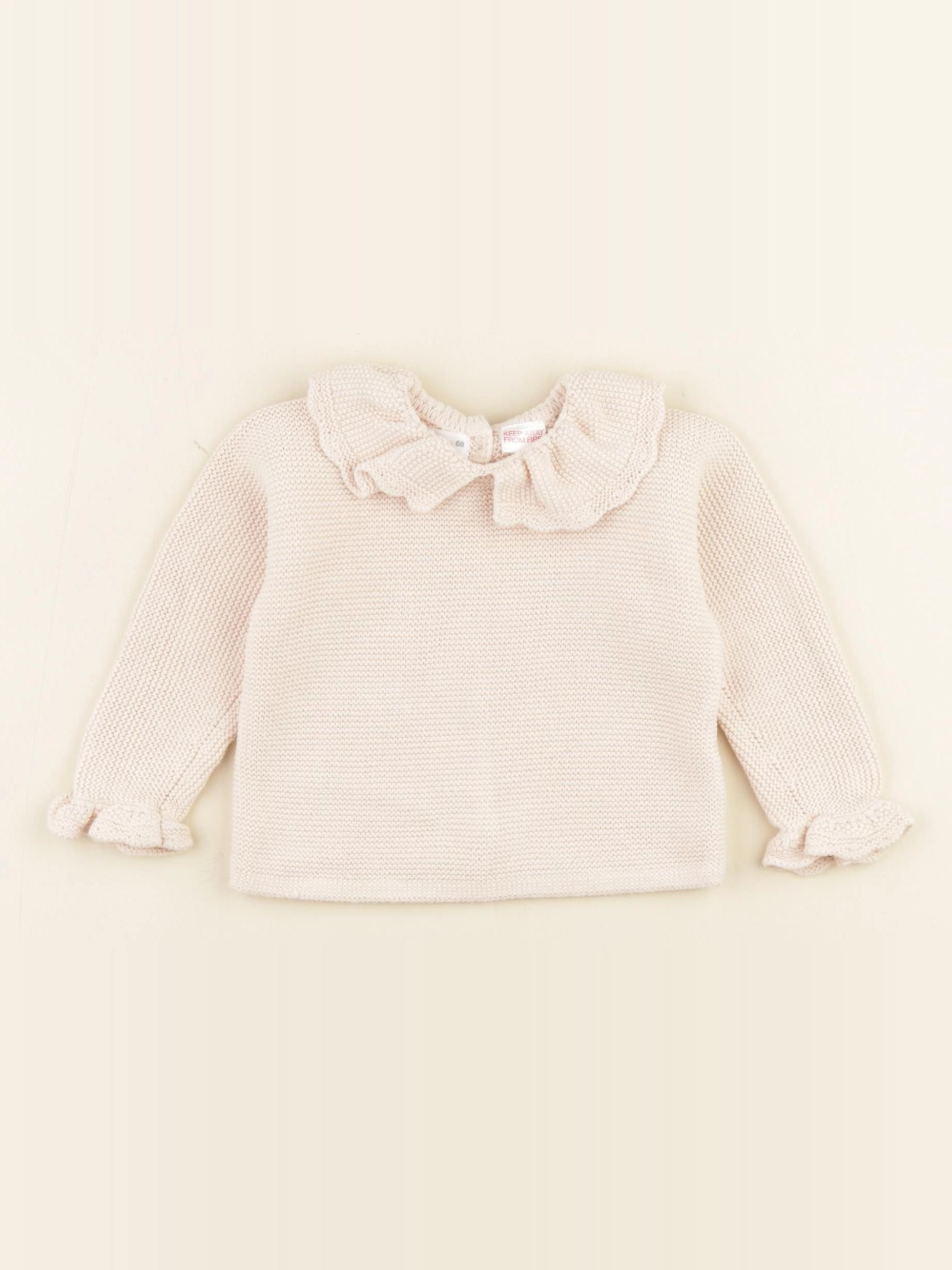 Zara - pull rose - 3/6 mois