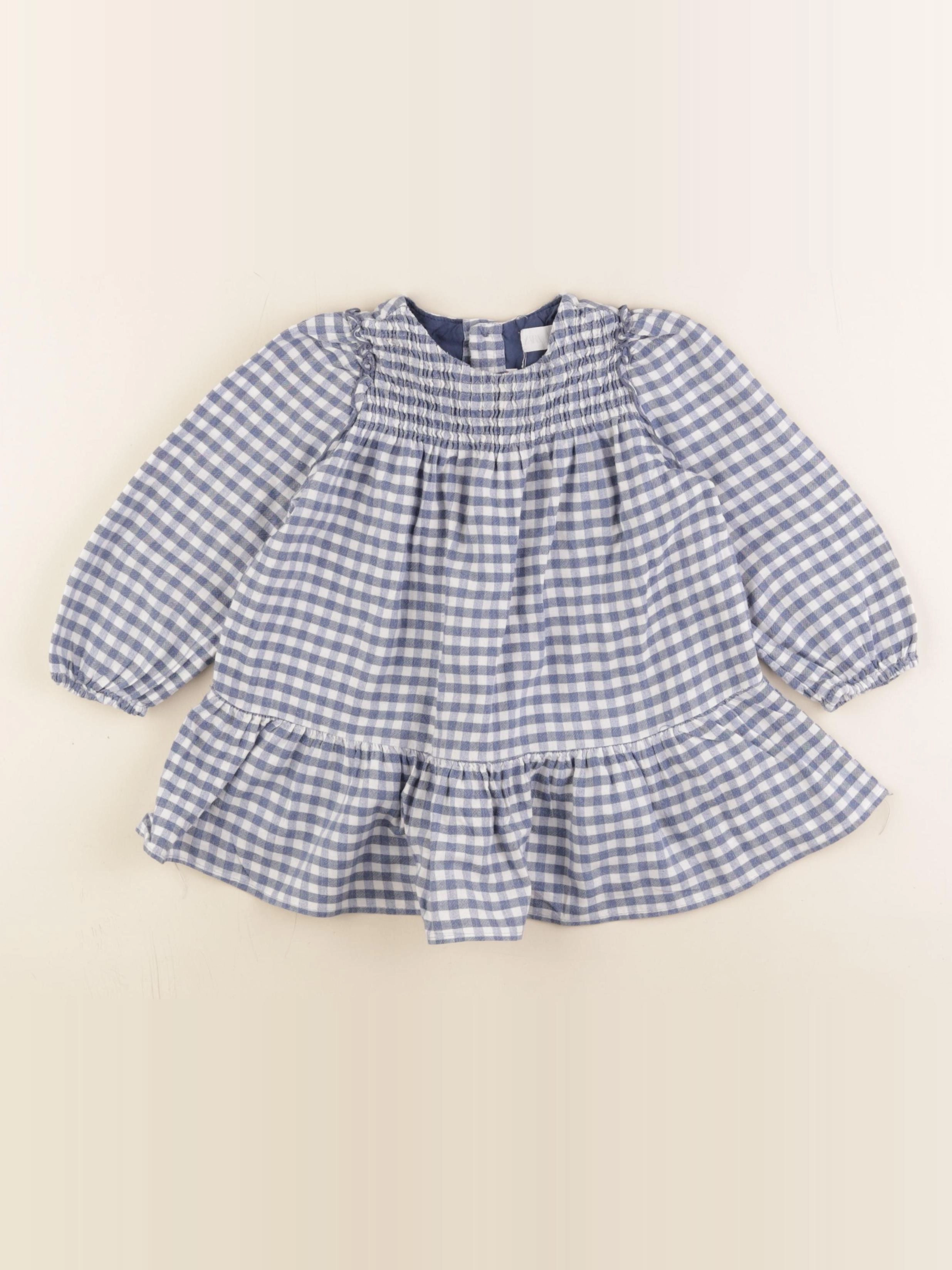 Zara - robe bleu - 12/18 mois