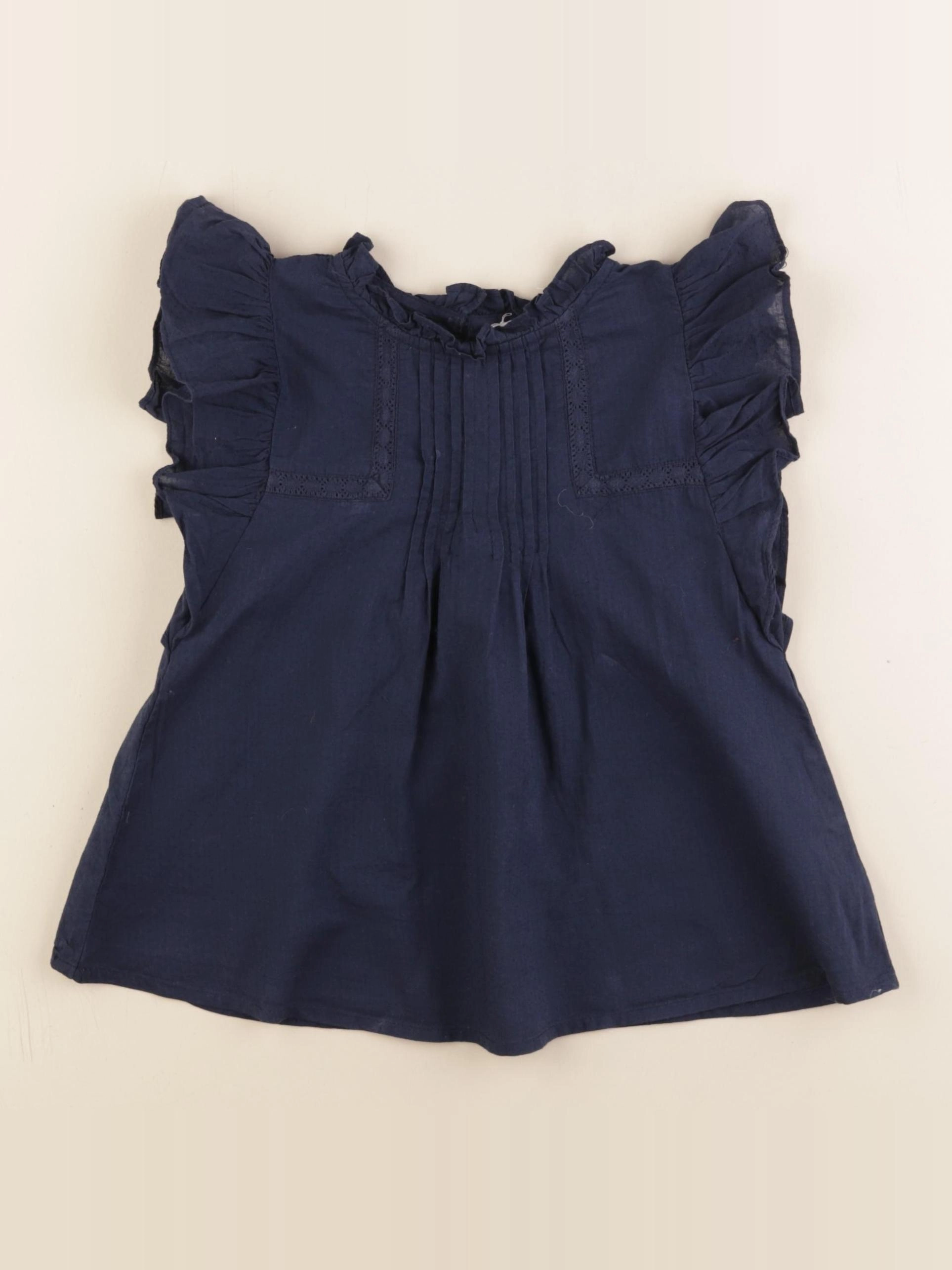 Monoprix - blouse bleu - 5 ans