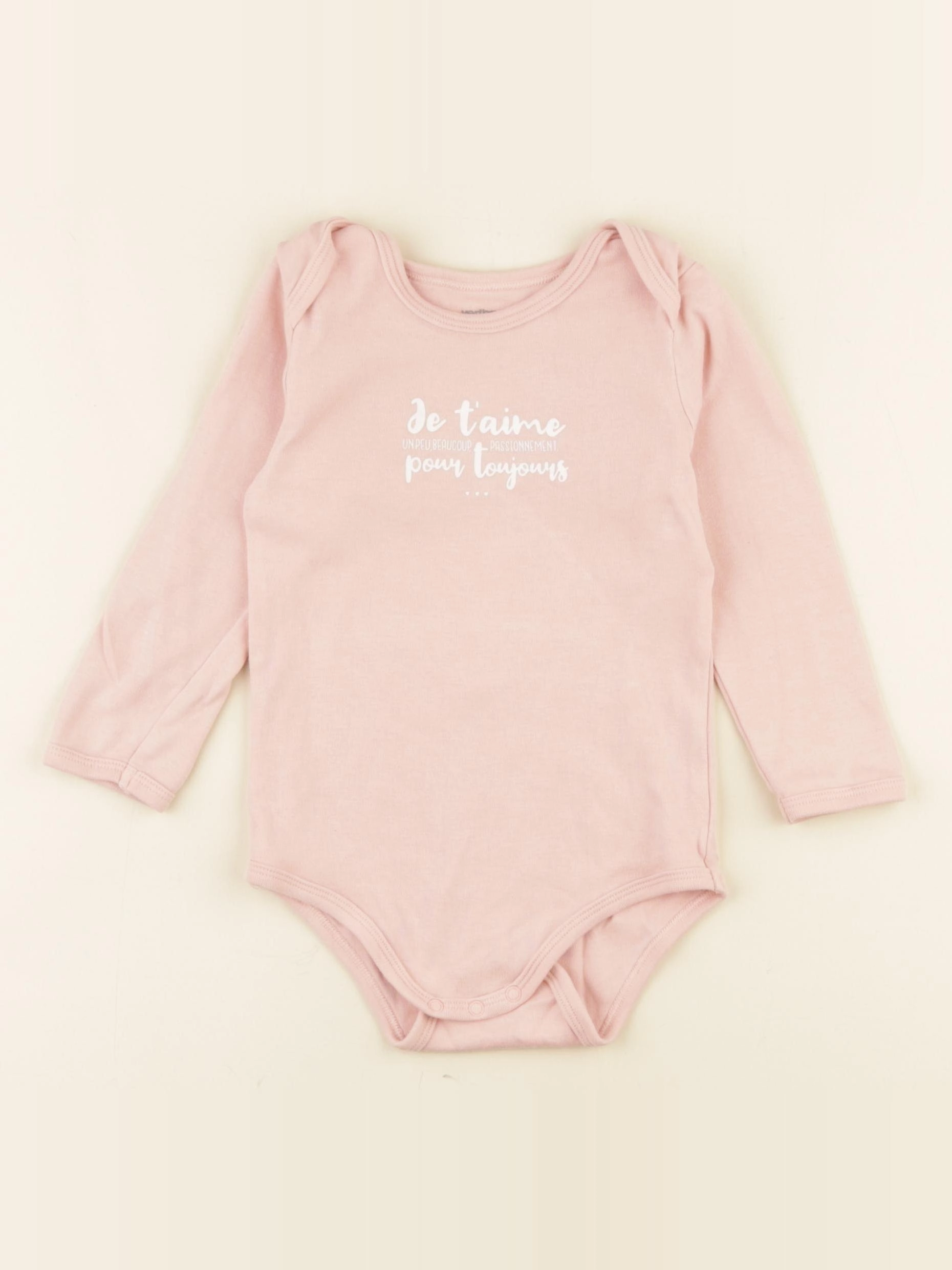 Vertbaudet - body rose - 24 mois