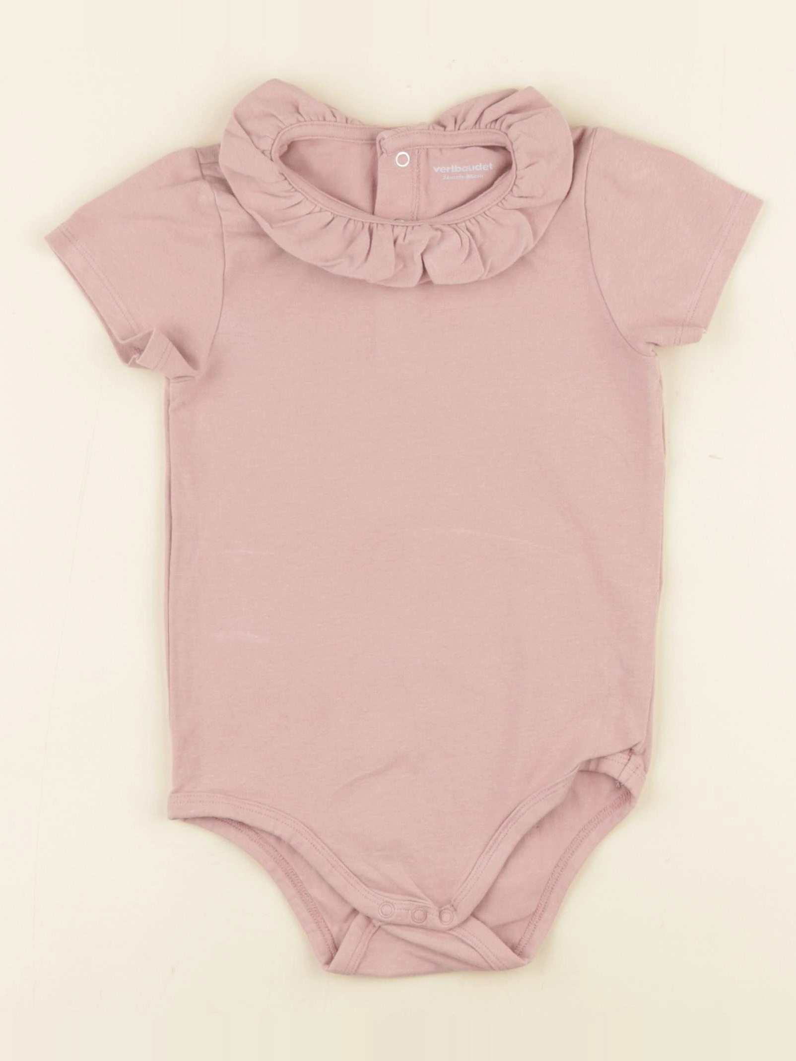 Vertbaudet - body à col rose - 24 mois