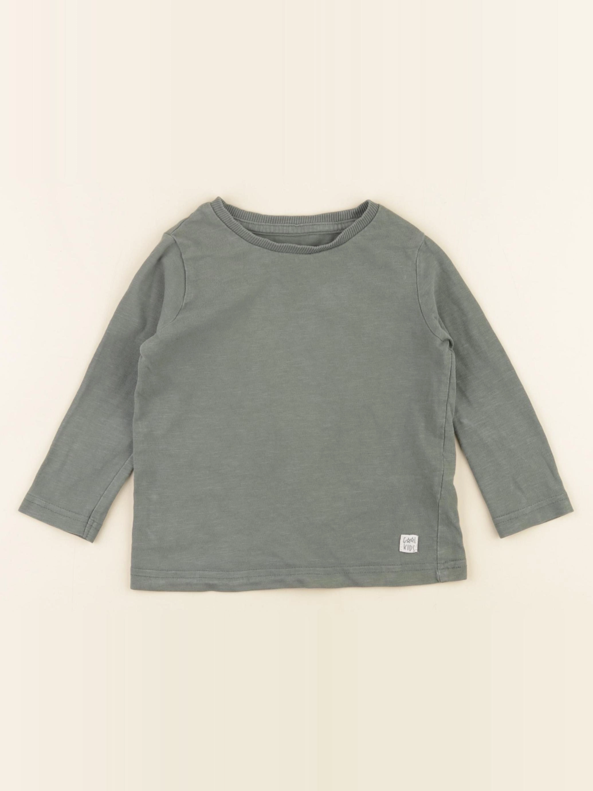 Vertbaudet - tee-shirt vert - 2 ans