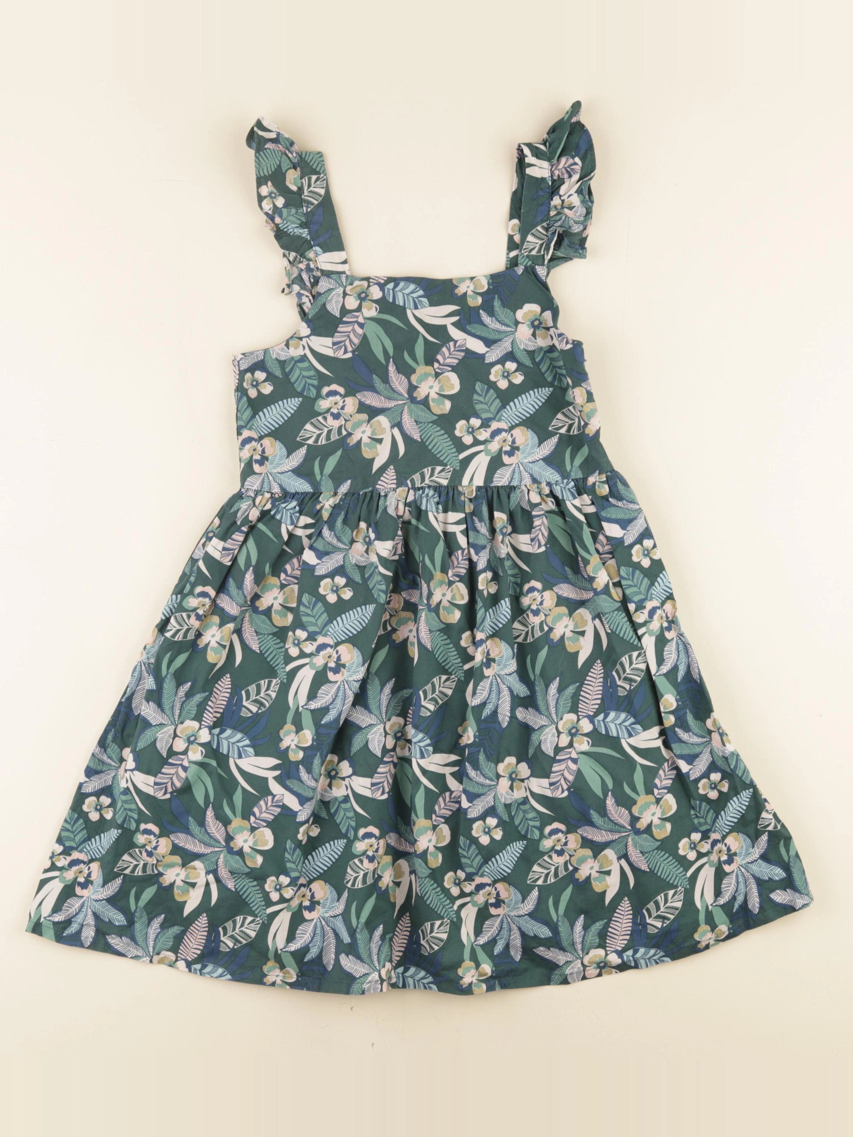 Vertbaudet - robe vert - 9 ans