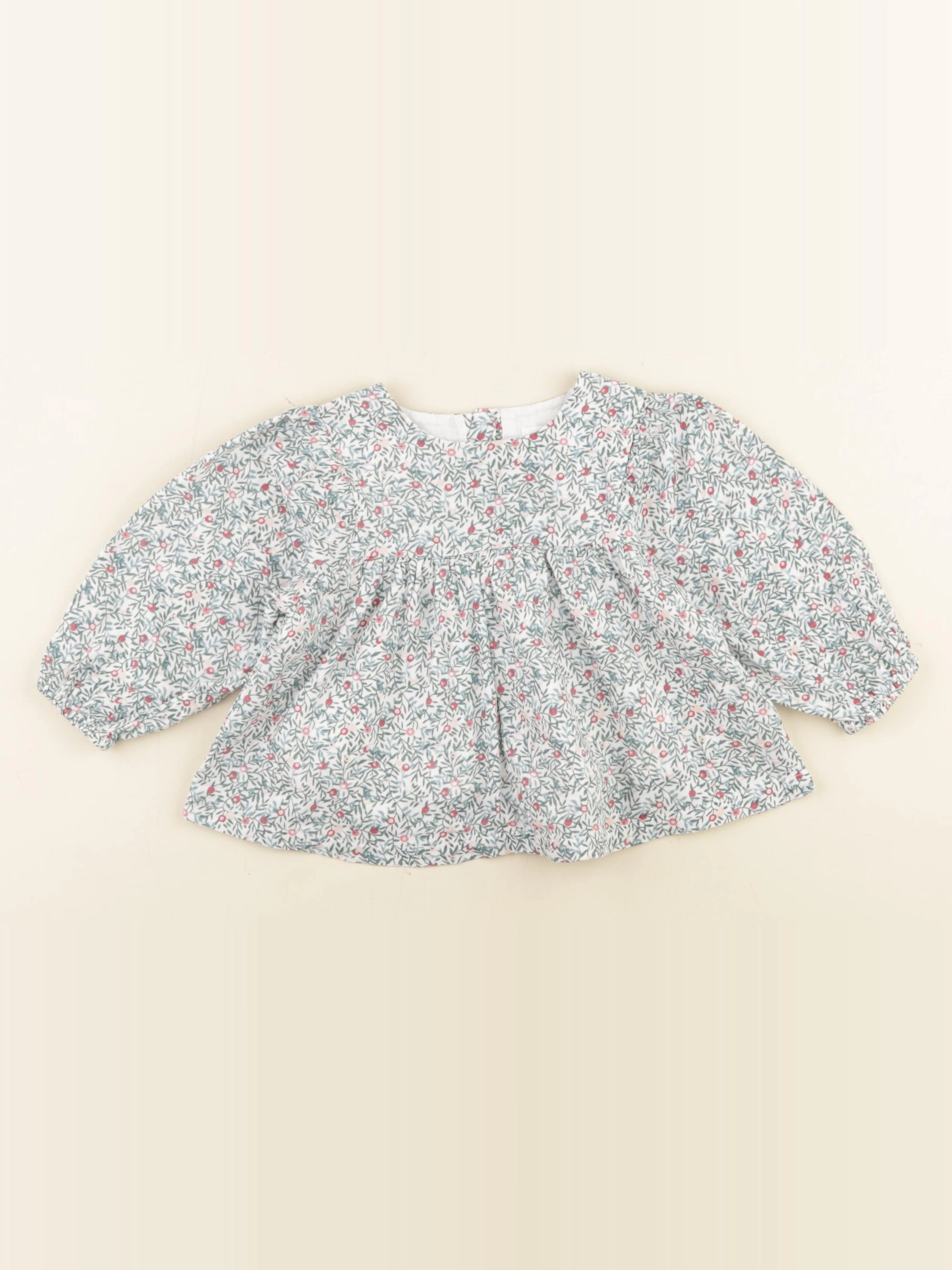 Vertbaudet - blouse vert - 18 mois