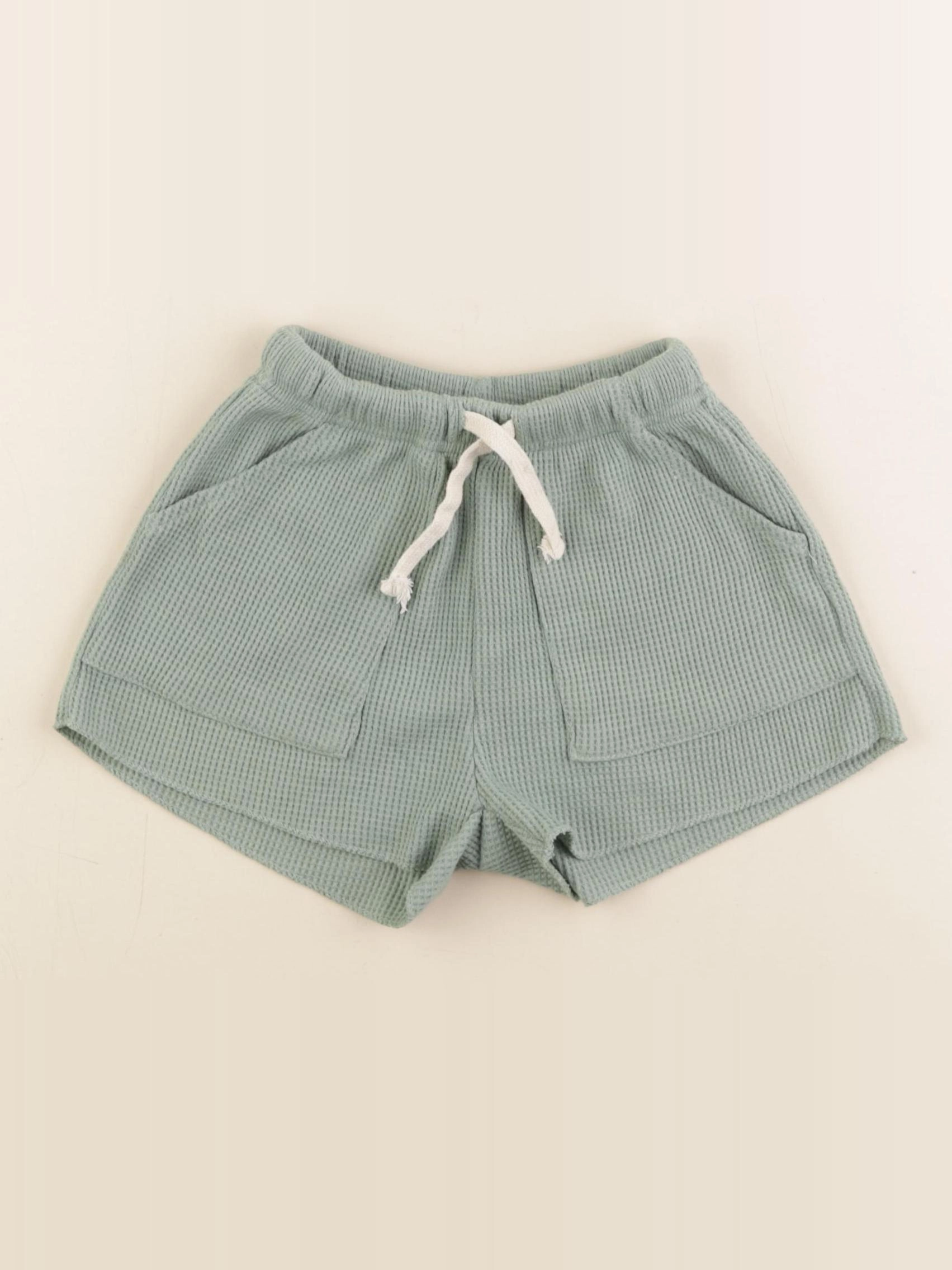 Gamin gamine - short vert - 2 ans