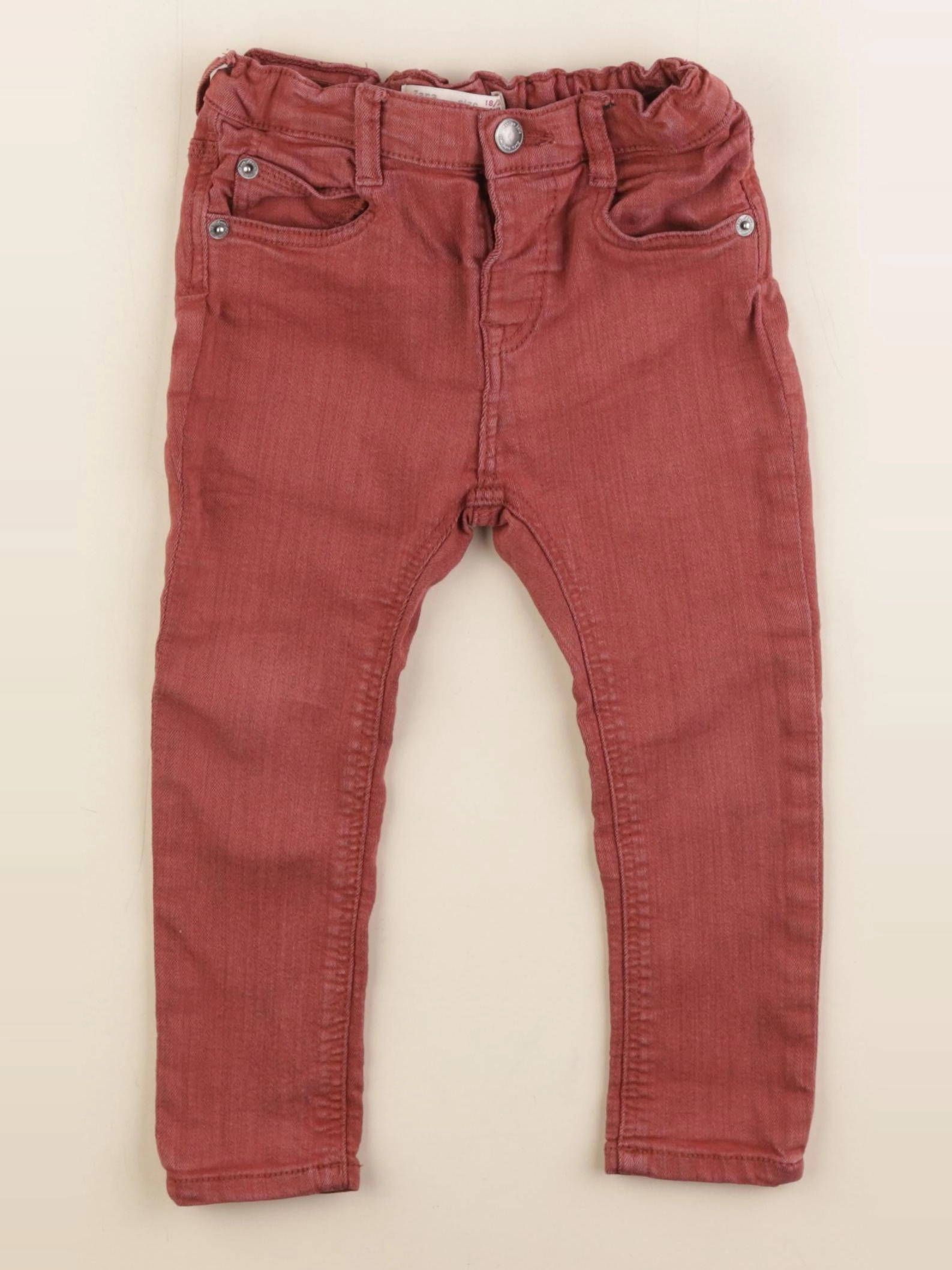 Zara - jean rouge - 18/24 mois