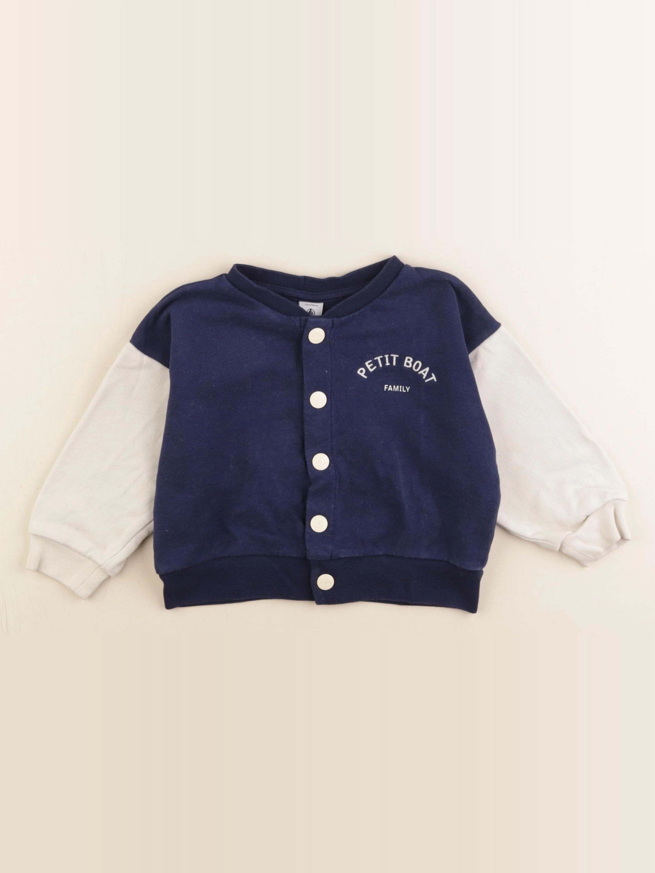 Petit Bateau - veste bleu, blanc - 24 mois