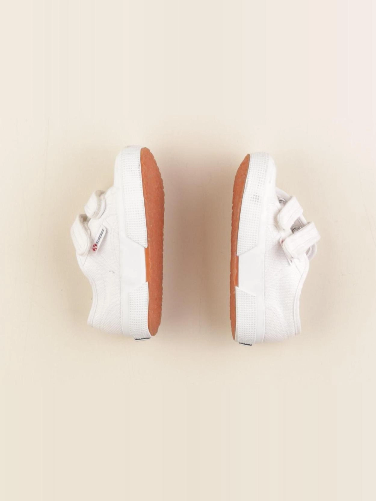 Superga - tennis à scratch/ lacets blanc - pointure 24