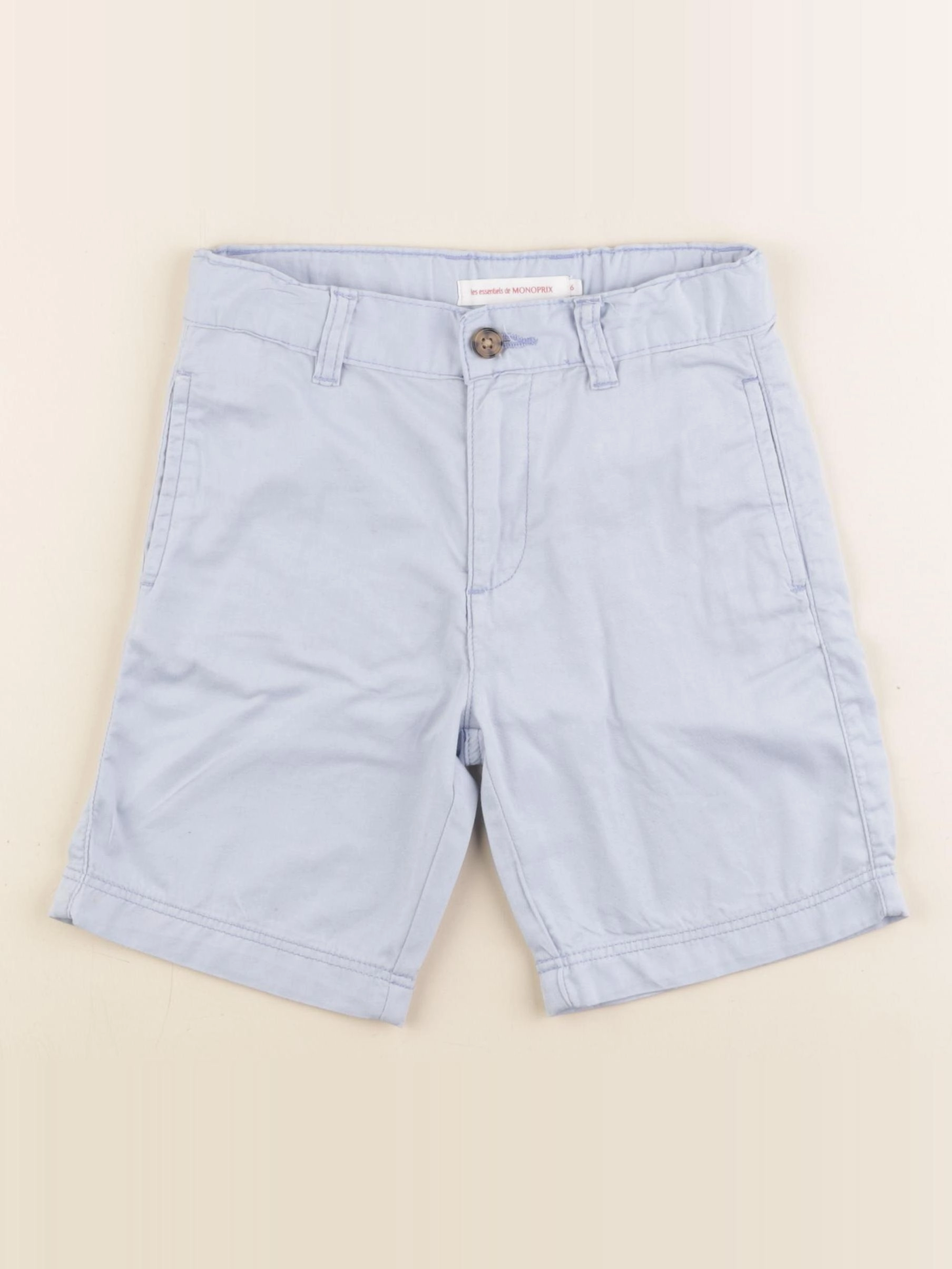 Monoprix - short bleu - 6 ans
