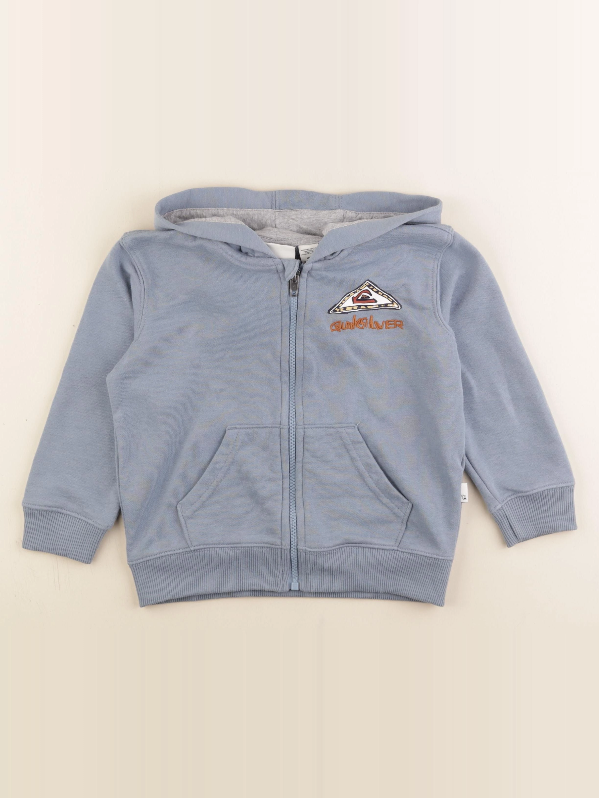 Quiksilver - sweat imprimé au dos bleu - 4 ans