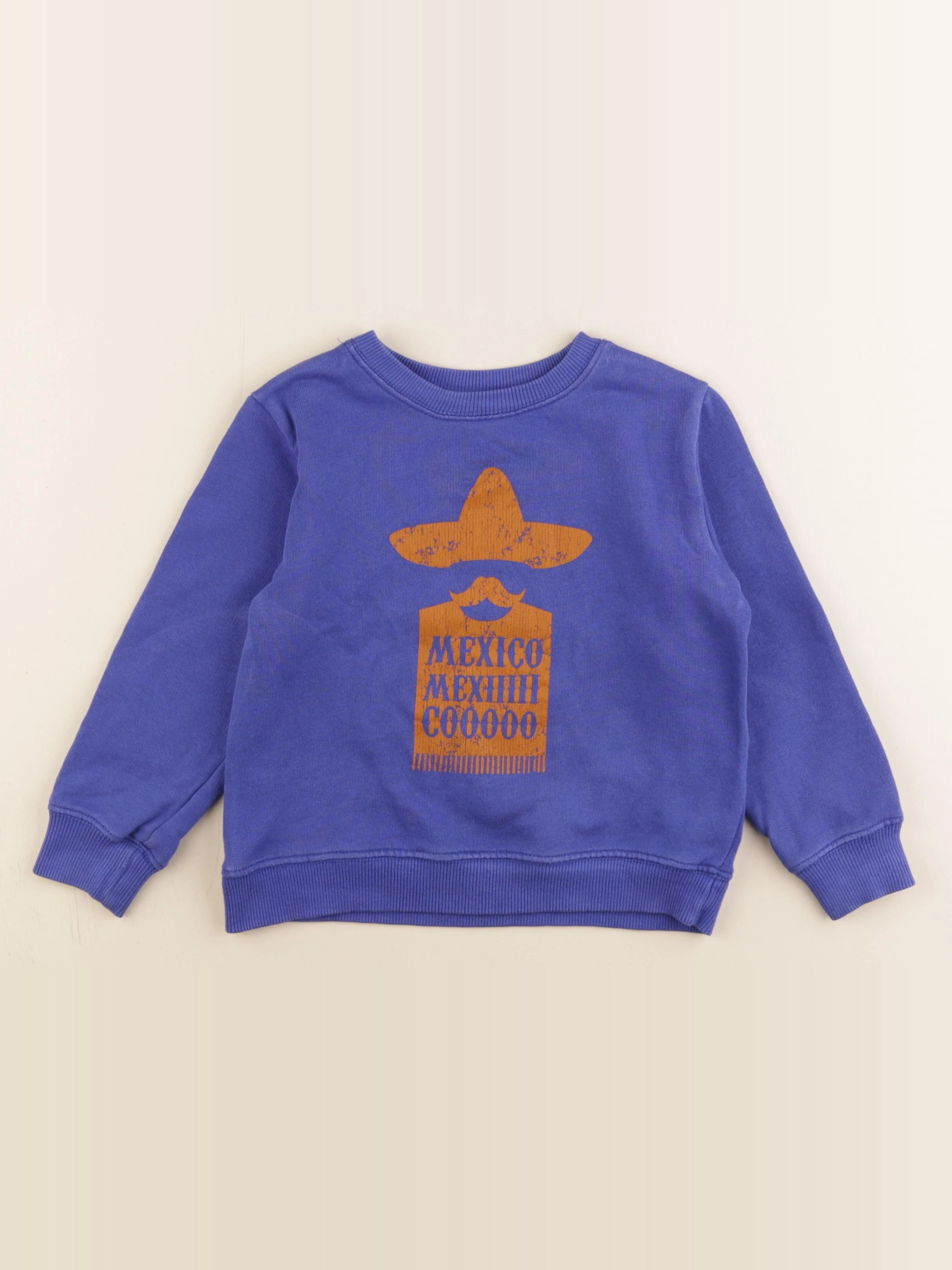 Bonton - sweat bleu - 6 ans
