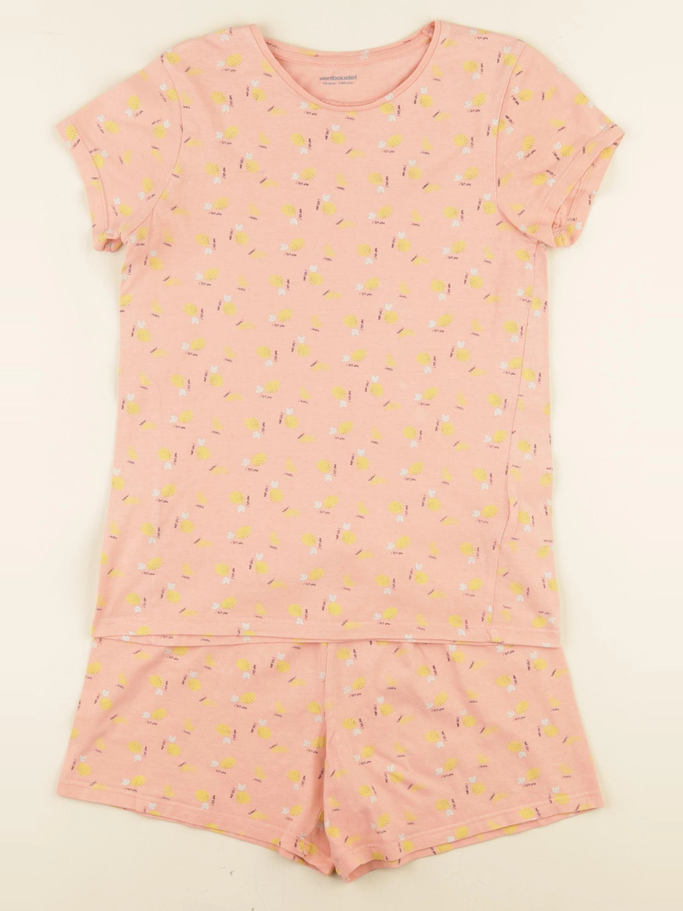 Vertbaudet - pyjama coton multicolore - 10 ans