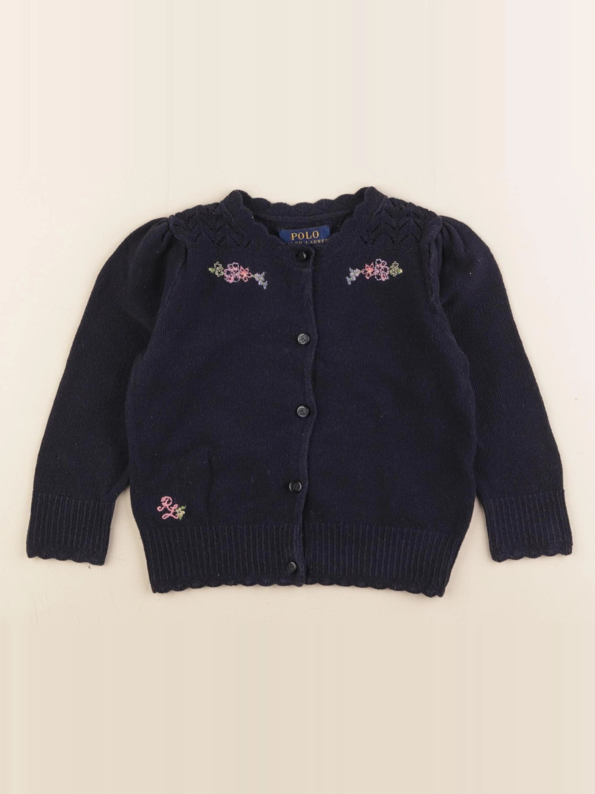 Ralph Lauren - gilet bleu - 2 ans