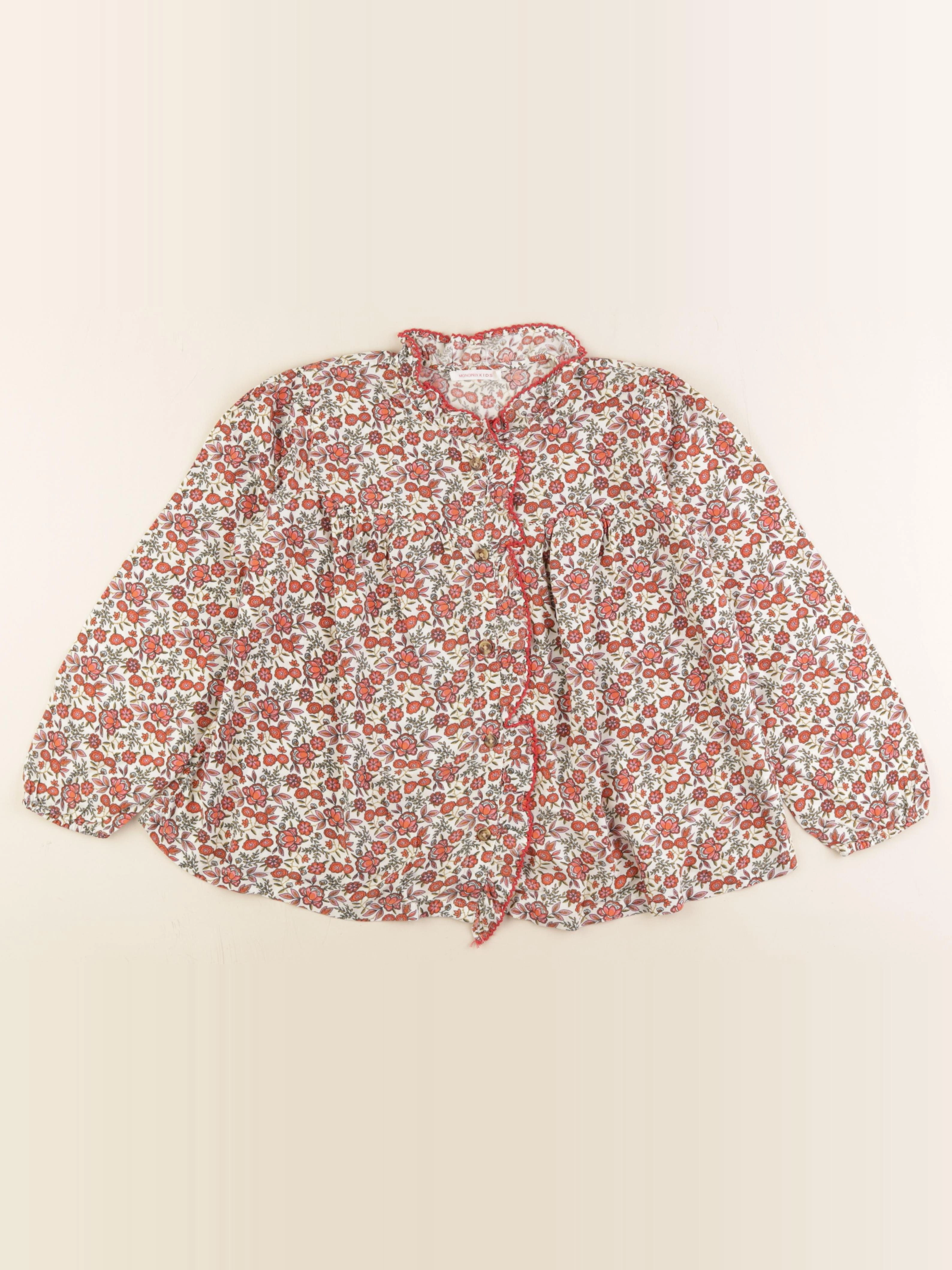 Monoprix - blouse rose - 8 ans