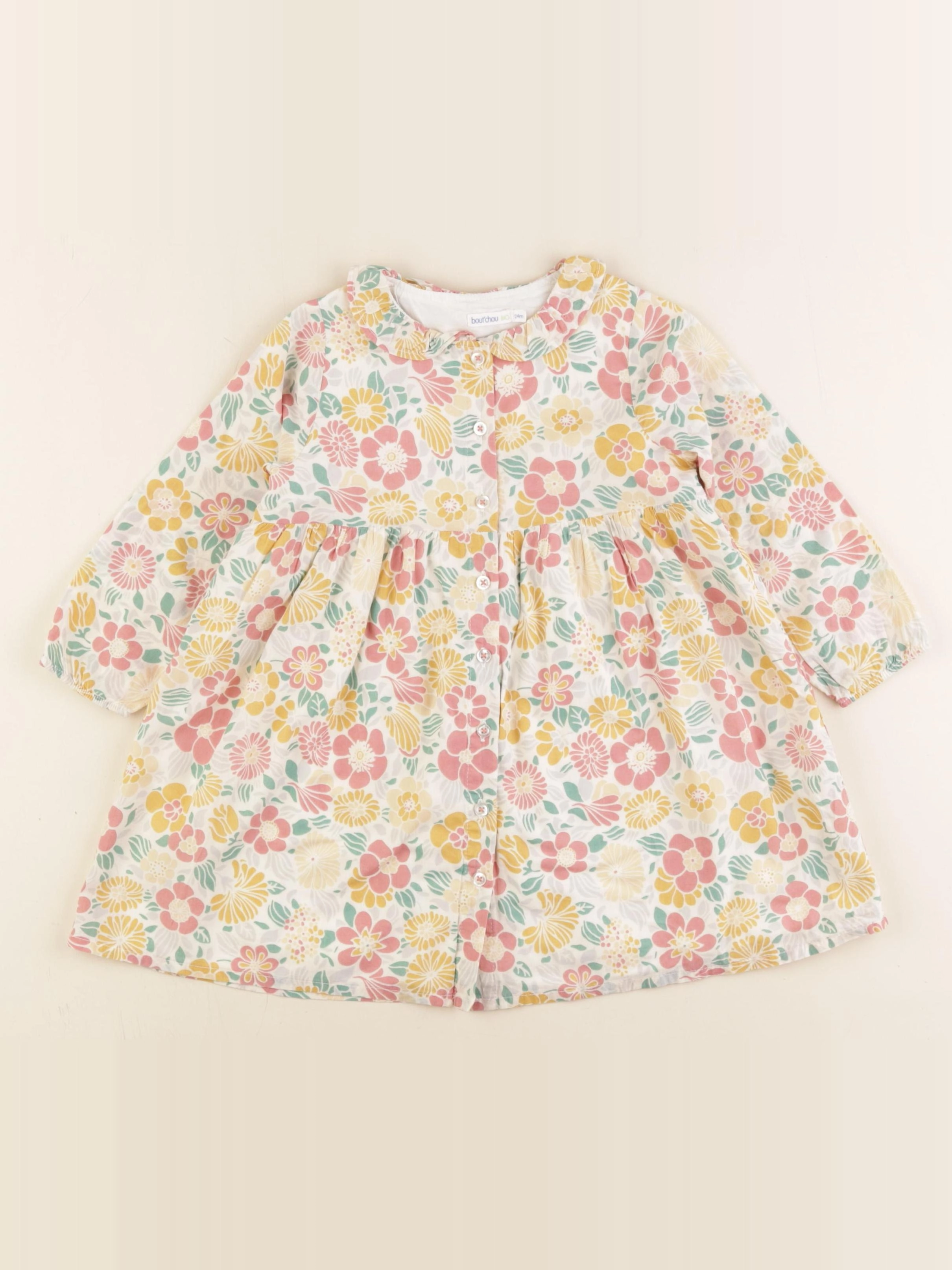 Boutchou - robe multicolore - 24 mois
